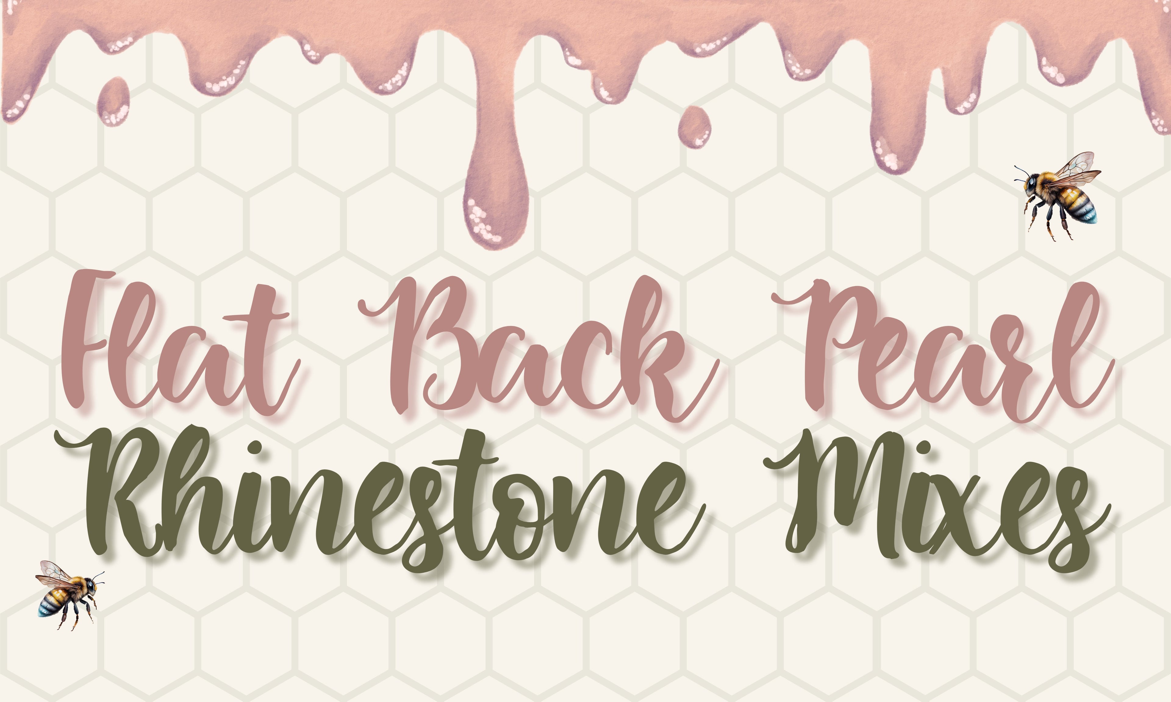 Flat Back Pearl Rhinestone Mixes