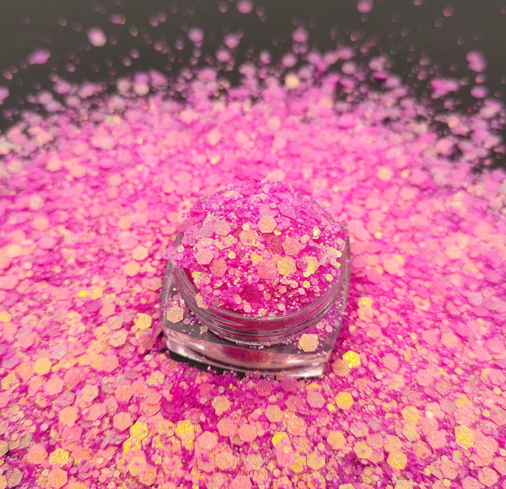 Chunky Mix Glitter, Pinkberry