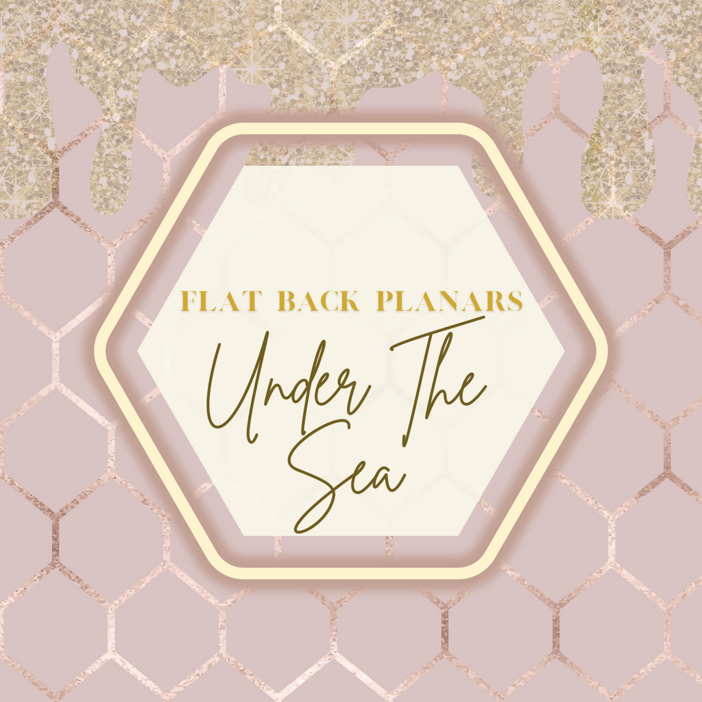 Flat Back Planar Resin Pieces, Under The Sea