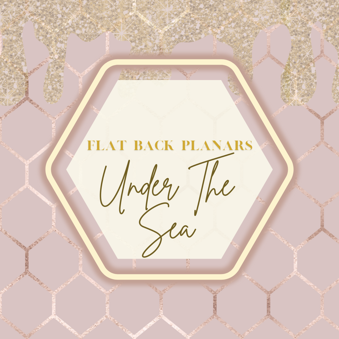 Flat Back Planar Resin Pieces, Under The Sea