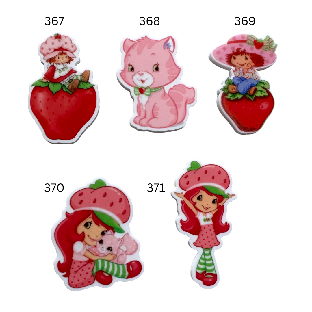 Flat Back Planar Resin Pieces, Shortcake