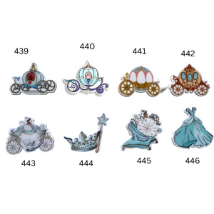 Flat Back Planar Resin Pieces, Carriages & Classic Princess