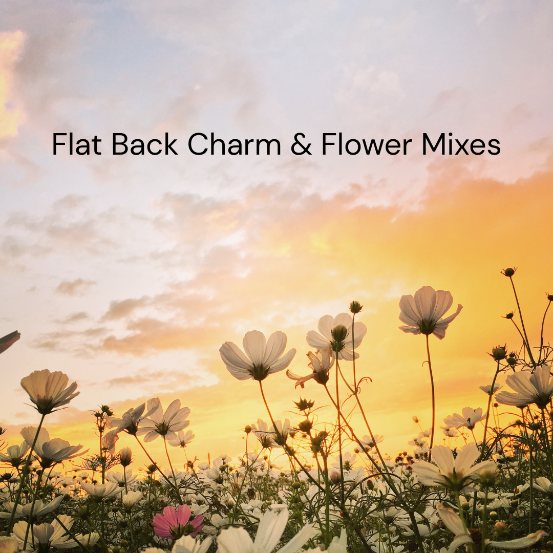 Flat Back Flower & Charm Mixes, Assorted Colors