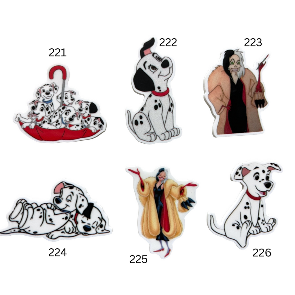Flat Back Planar Resin Pieces, Puppies