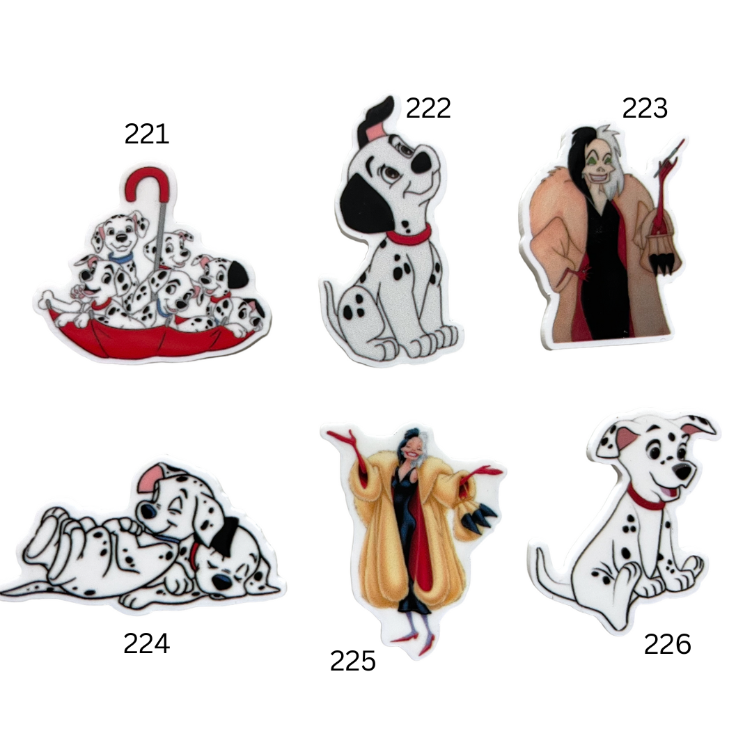 Flat Back Planar Resin Pieces, Puppies