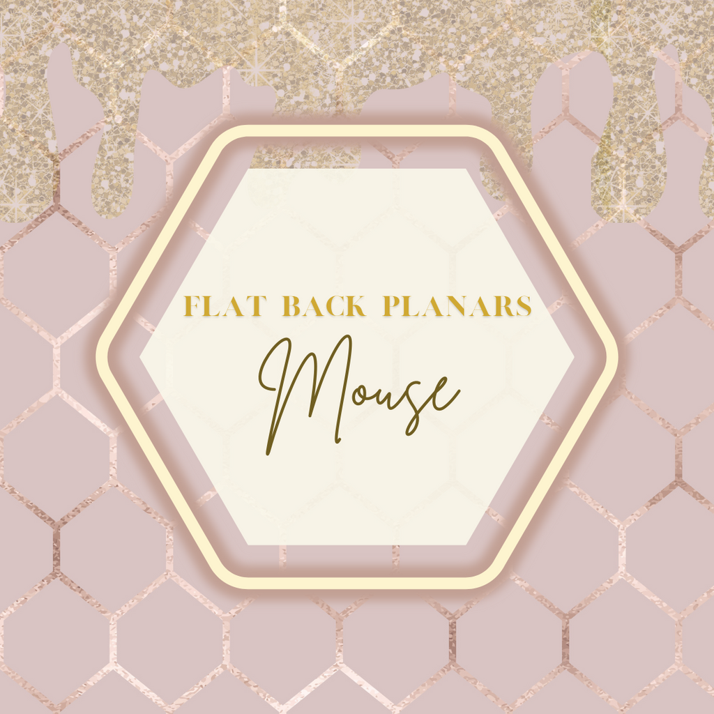 Flat Back Planar Resin Pieces, Mouse