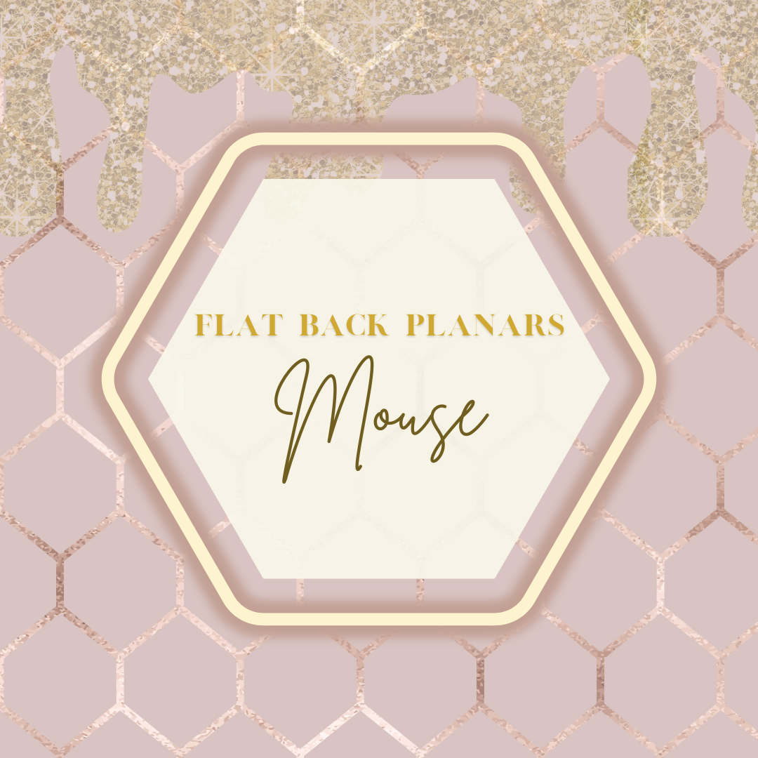 Flat Back Planar Resin Pieces, Mouse