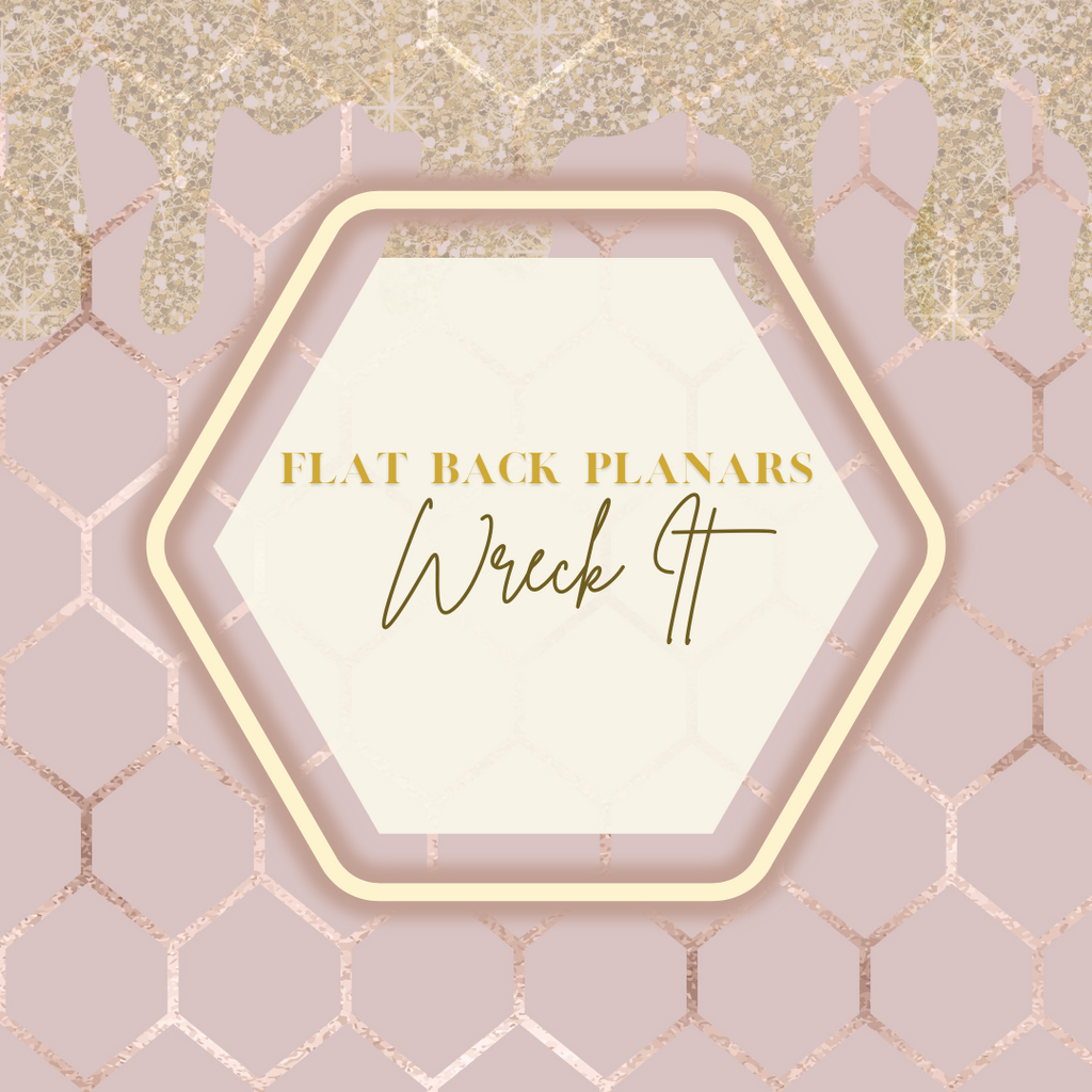 Flat Back Planar Resin Pieces, Wreck It