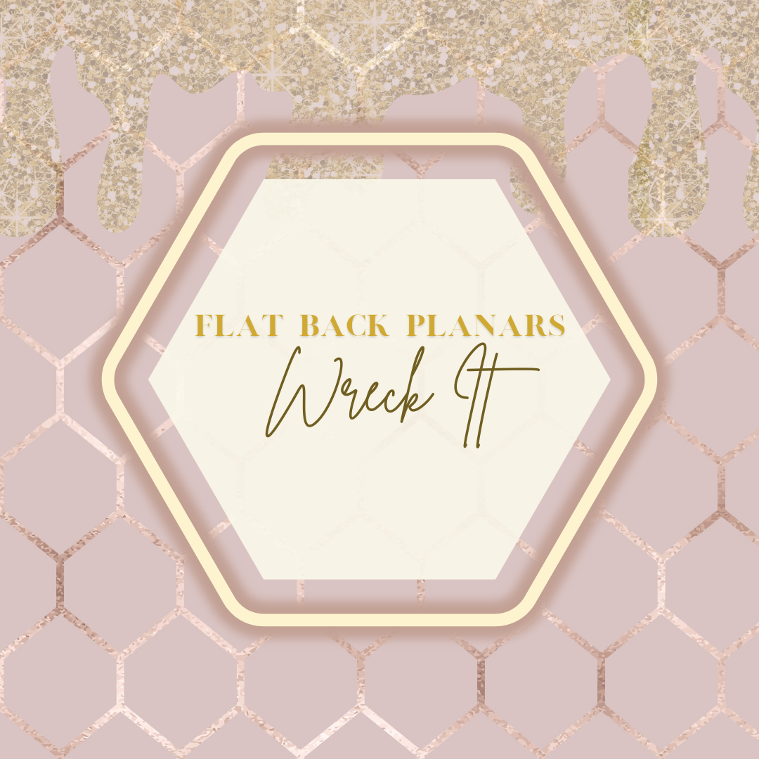 Flat Back Planar Resin Pieces, Wreck It
