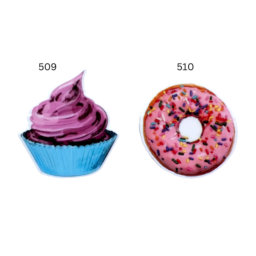 Flat Back Planar Resin Pieces, Sweet Treats