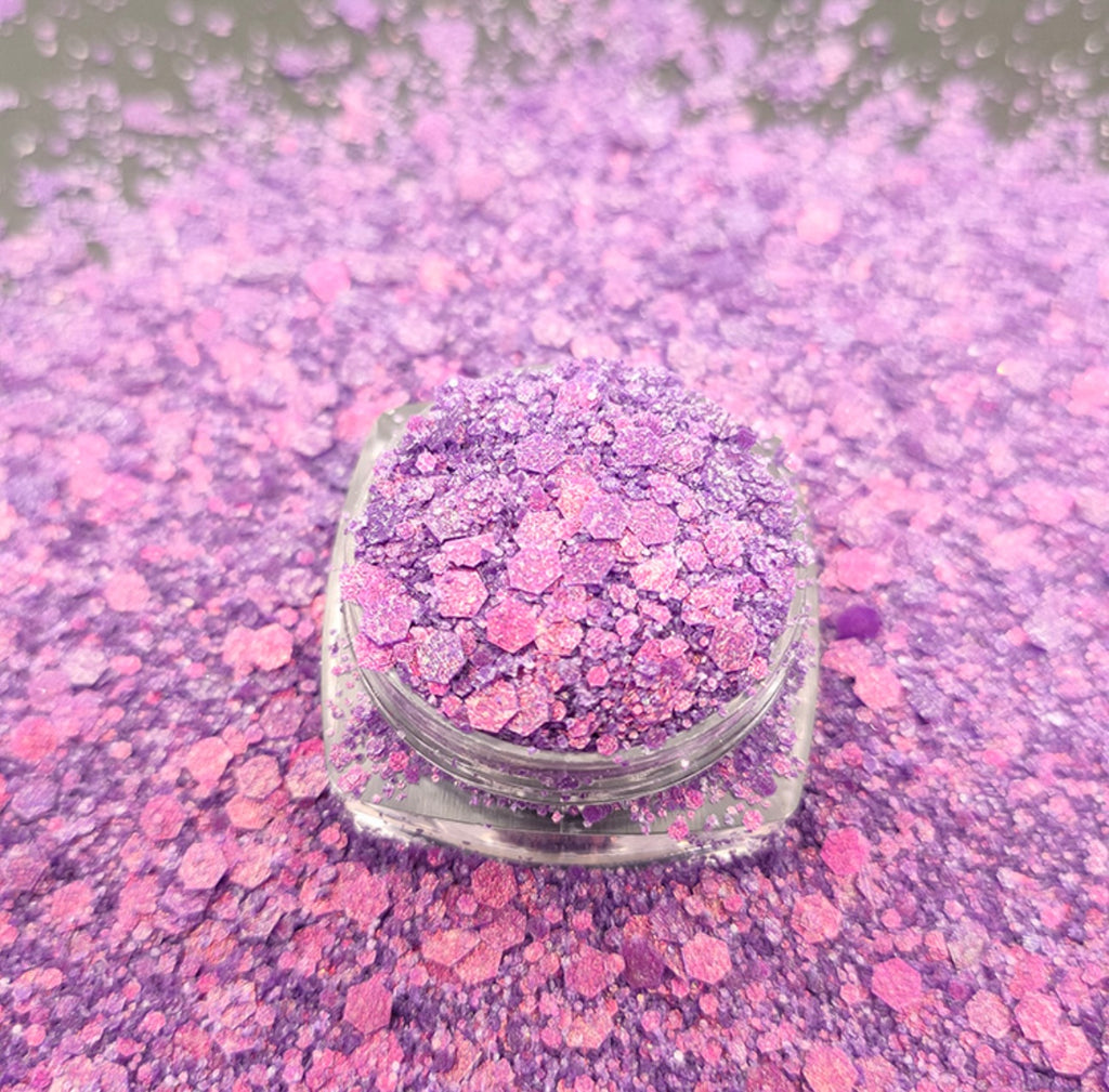 Chunky Mix Glitter, Plum