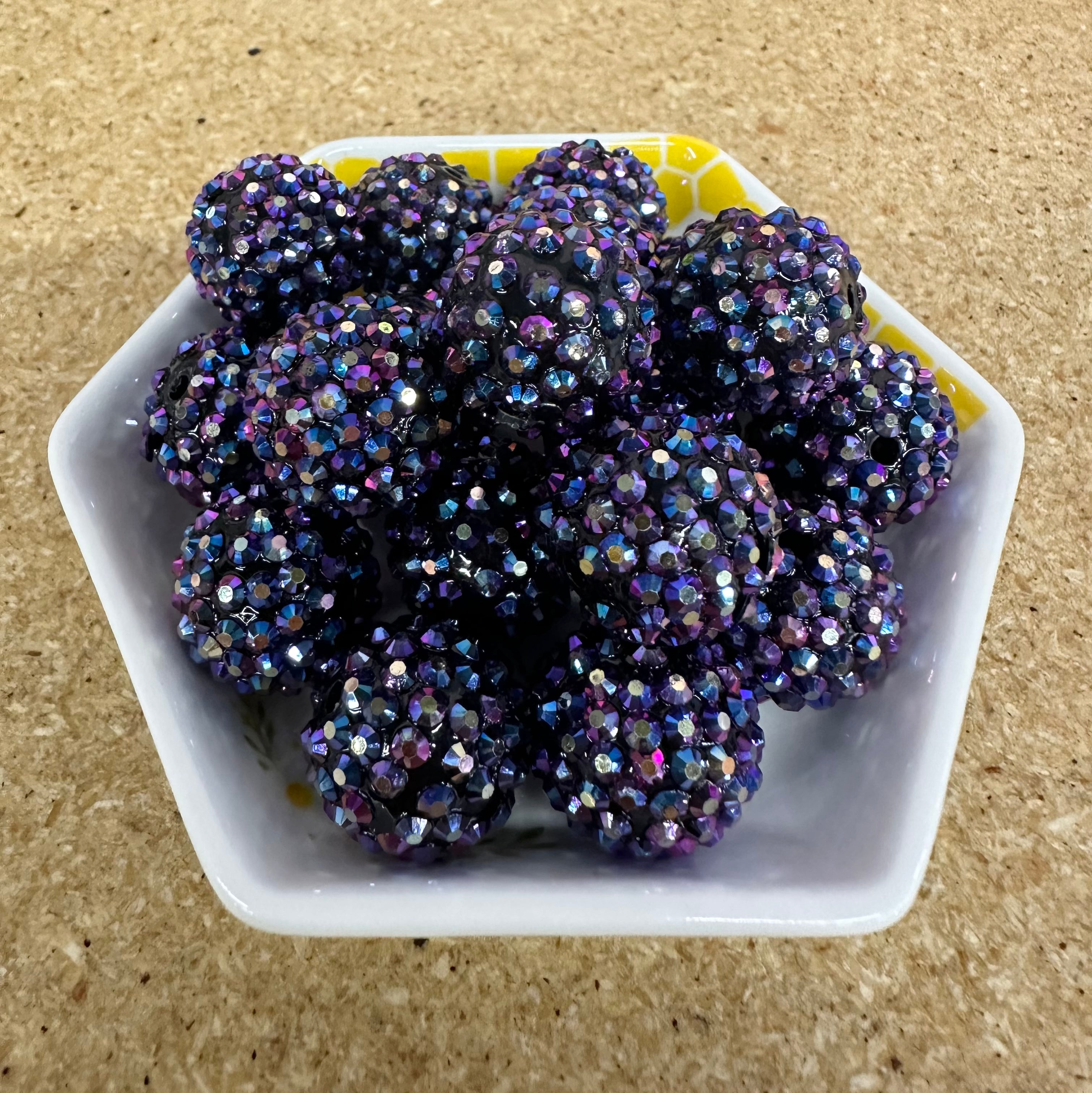 20mm Galaxy Rhinestone Beads, 50 pcs