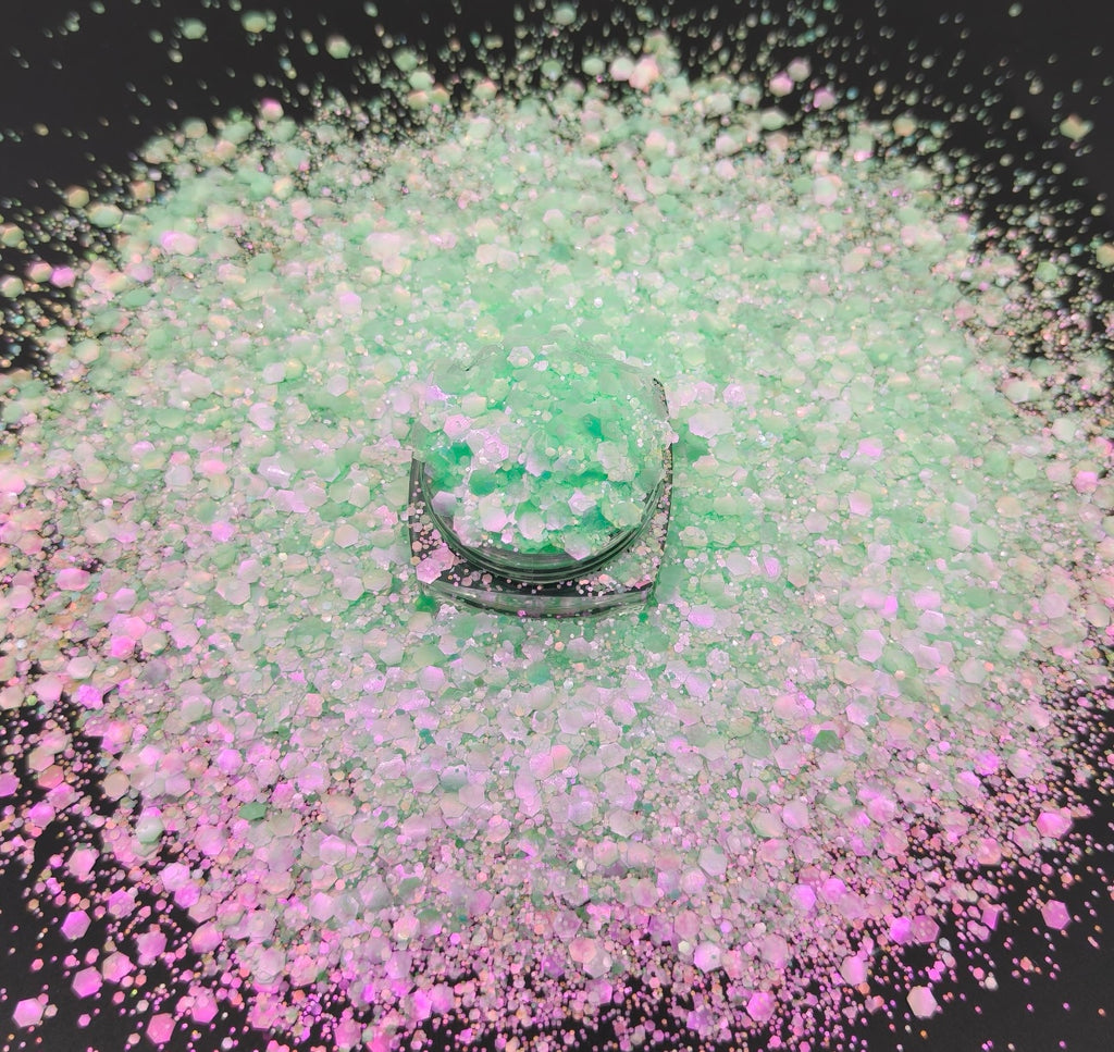 Chunky Mix Glitter, Pistachio