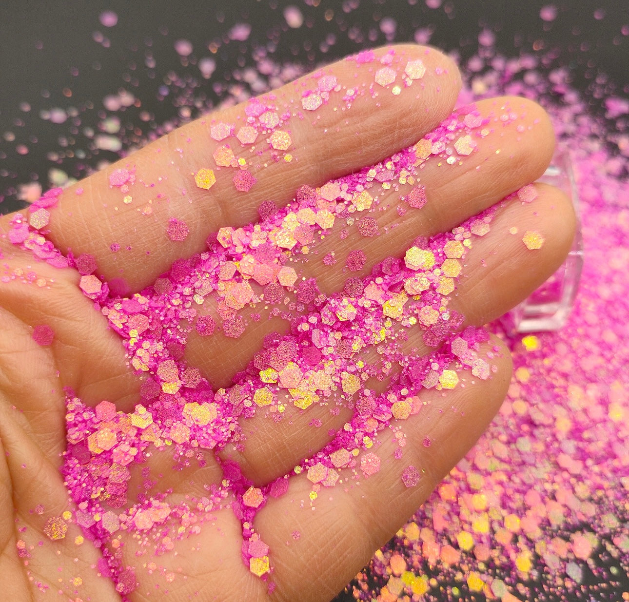 Chunky Mix Glitter, Pinkberry