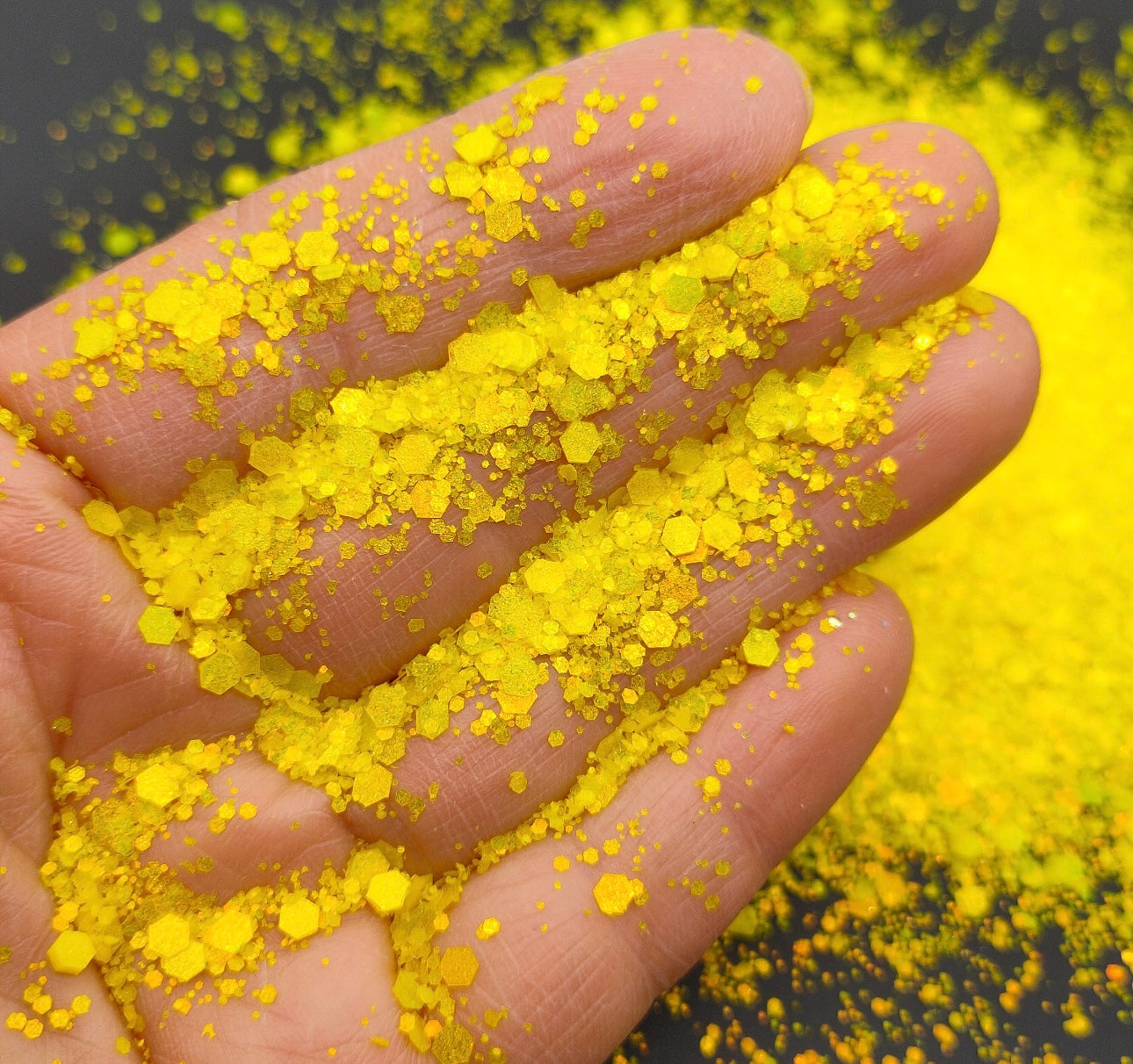 Chunky Mix Glitter, Lemon Burst