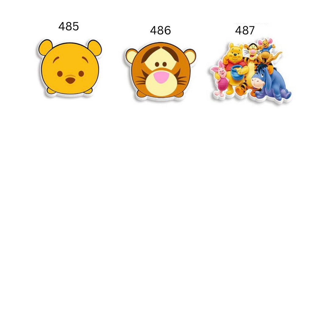 Flat Back Planar Resin Pieces, Honey Bear & Friends