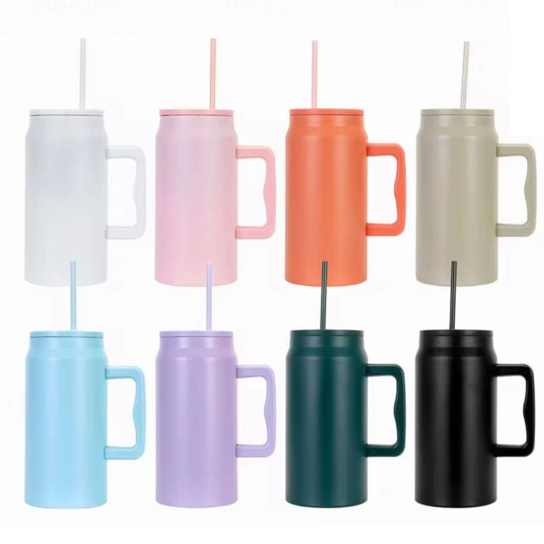 50 oz Stainless Steel Tumbler W/Flat Lid