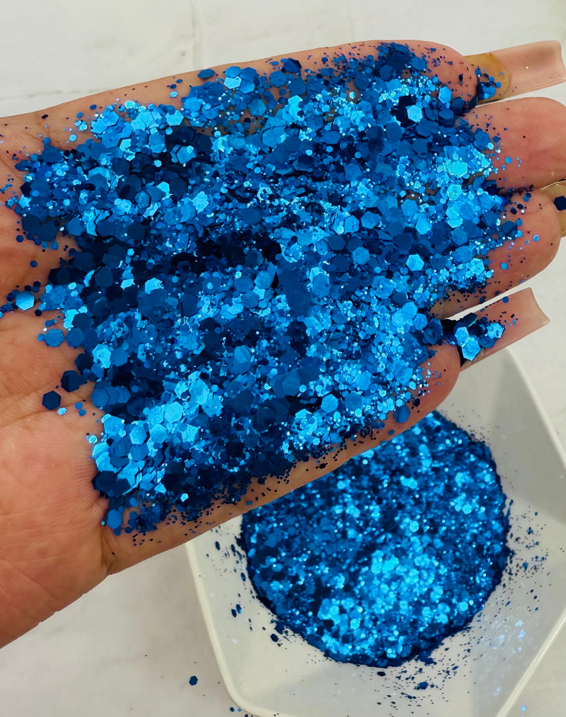 Chunky Mix Glitter, Dodger Blue