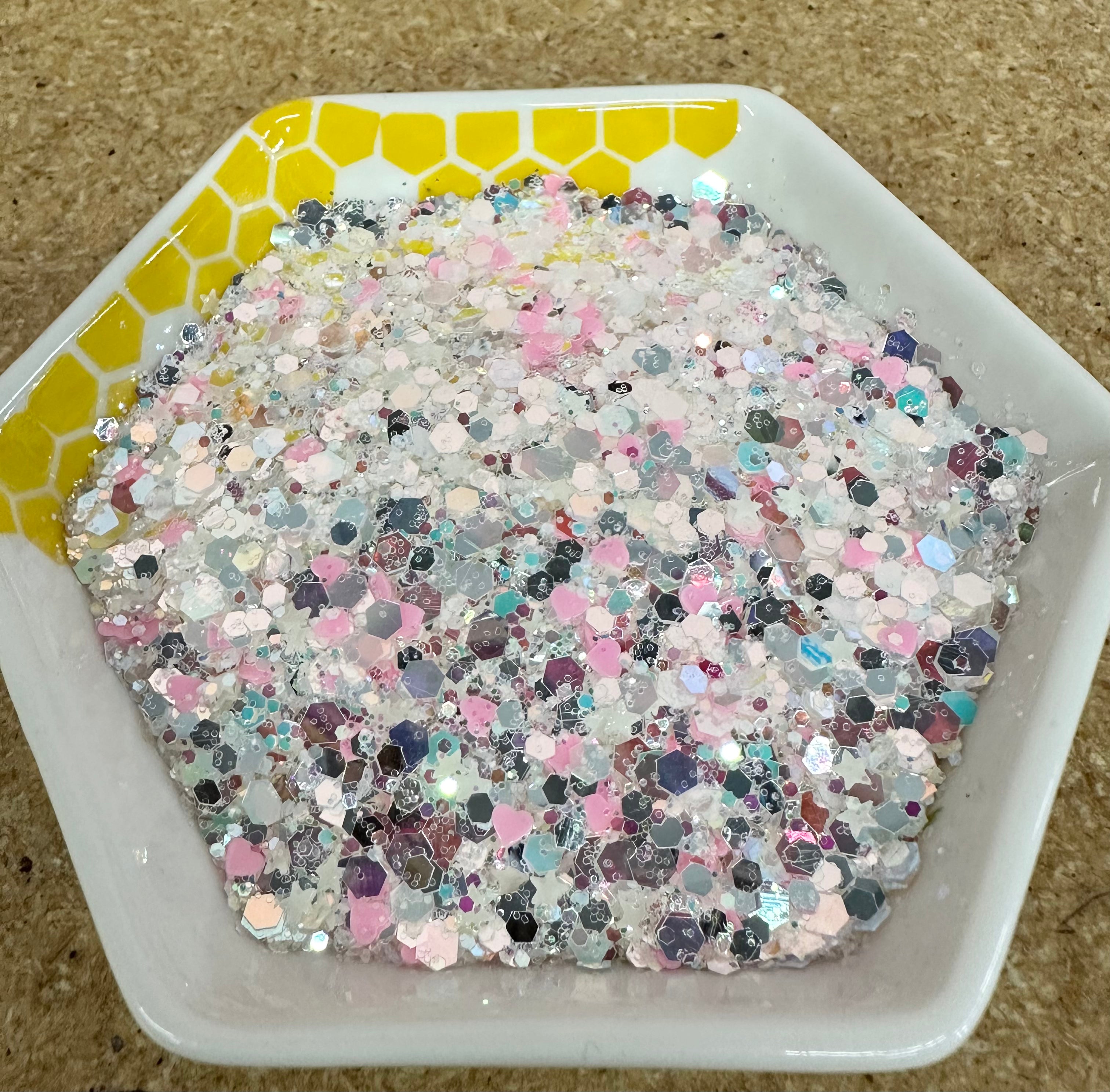 Chunky Mix Glitter, Bejeweled (Glow in the Dark)