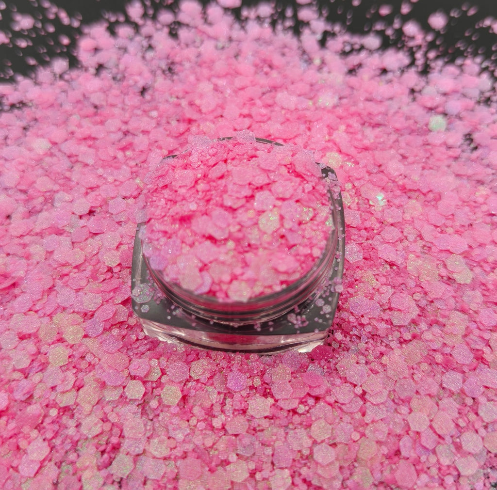 Chunky Mix Glitter, Tickle Me Pink