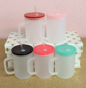 17oz Frosted Mug, Assorted Colors