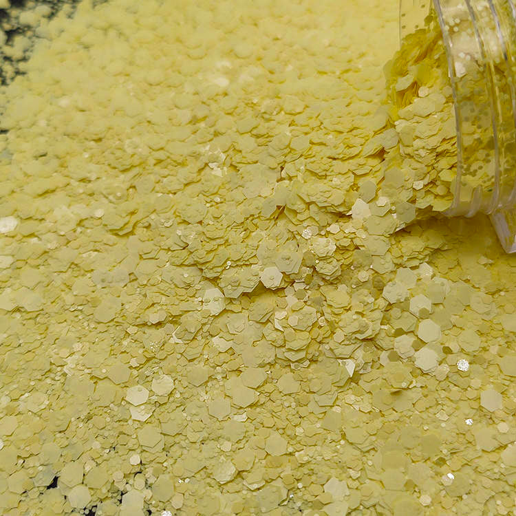 Chunky Mix Glitter, Lemon Drop