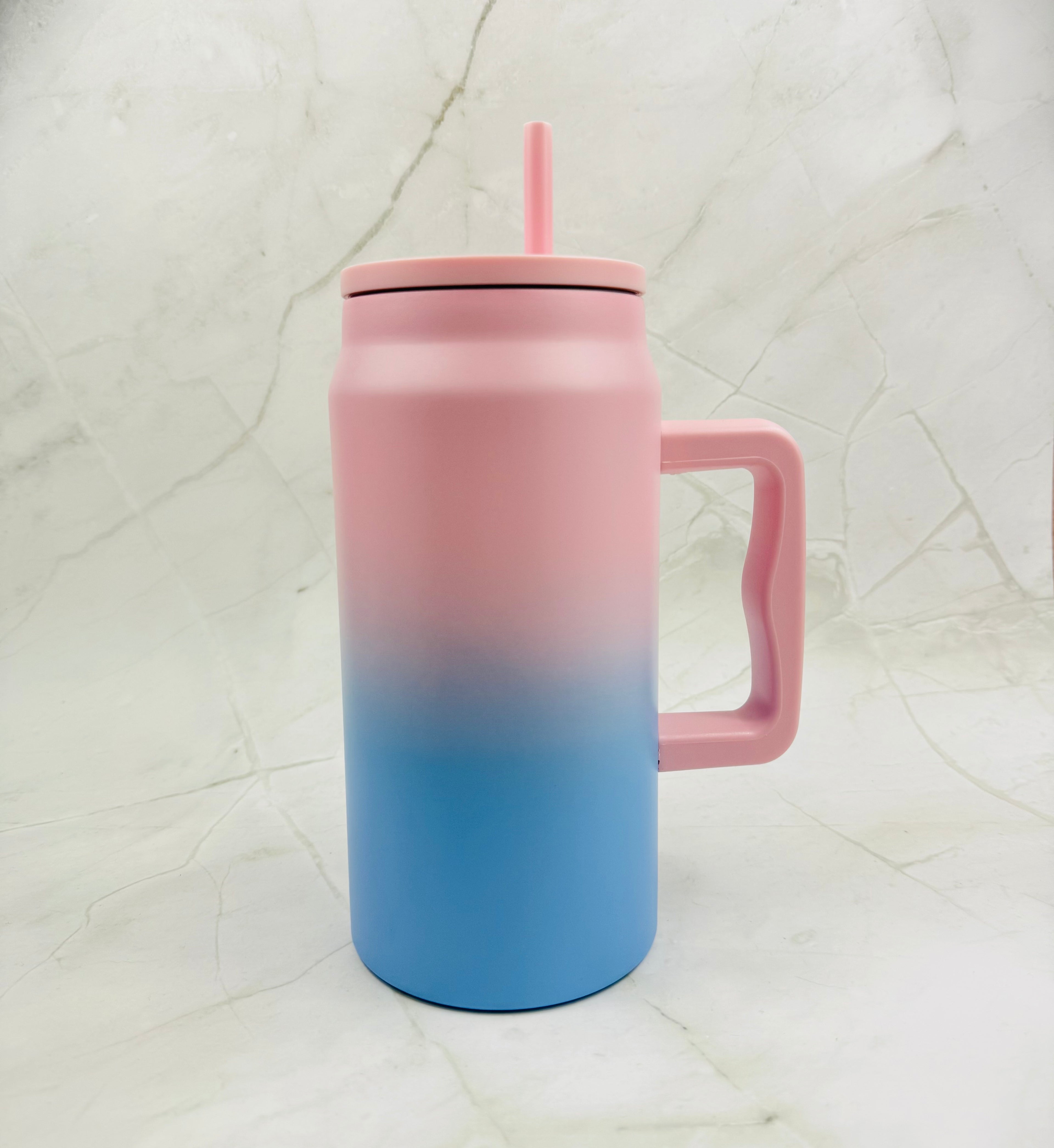 50 oz Stainless Steel Tumbler W/Flat Lid