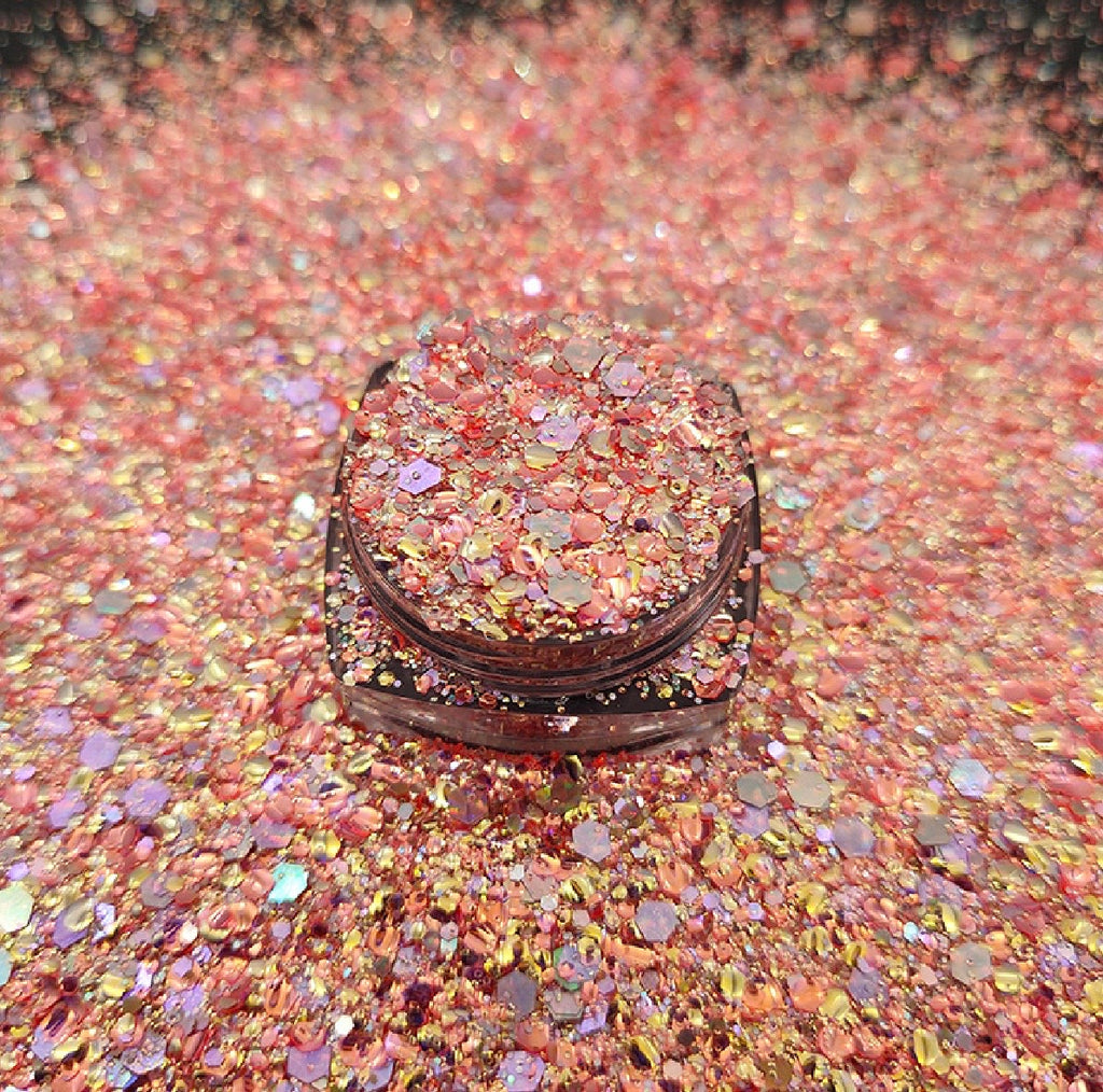 Chunky Mix Glitter, Sultans Flame