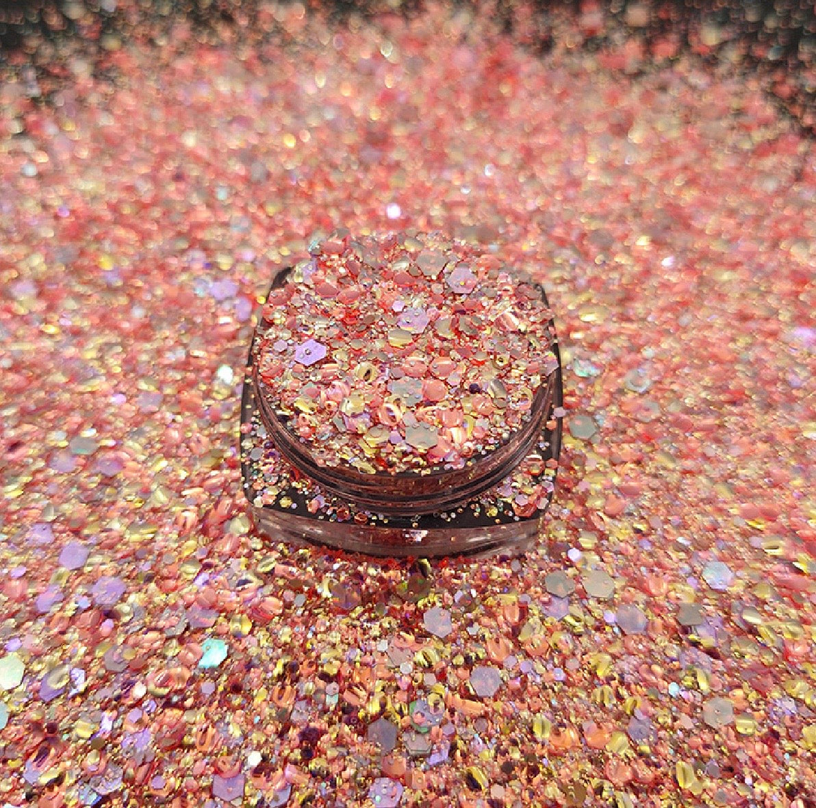 Chunky Mix Glitter, Sultans Flame