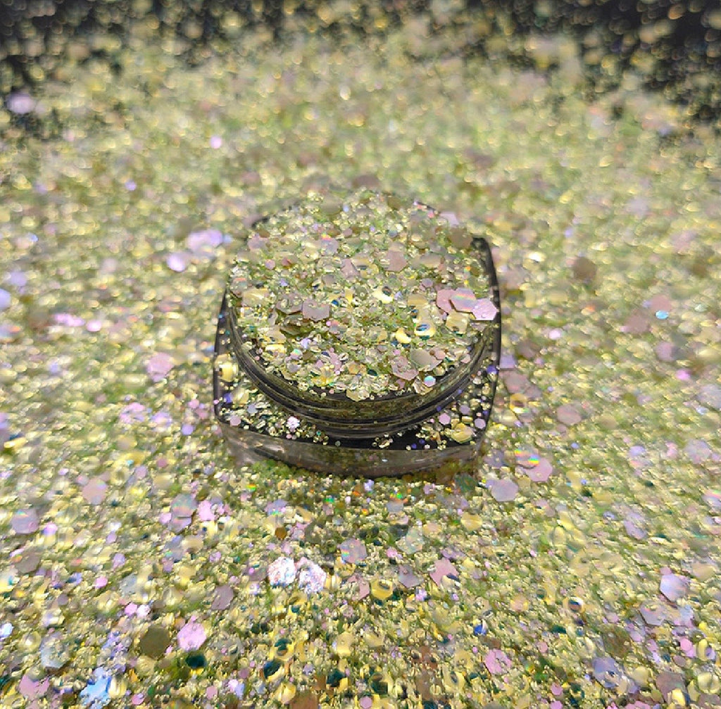 Chunky Mix Glitter, Celestial Sage