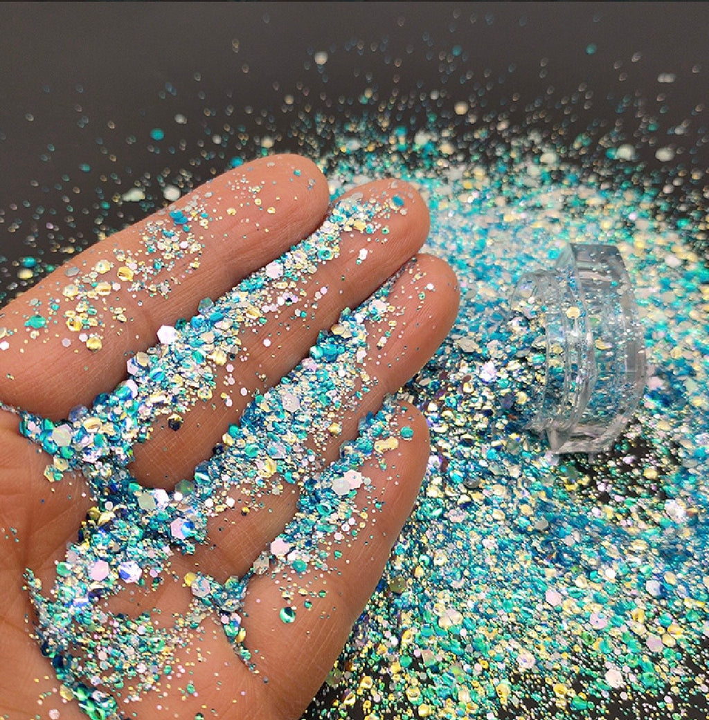 Chunky Mix Glitter, Treasure Bay
