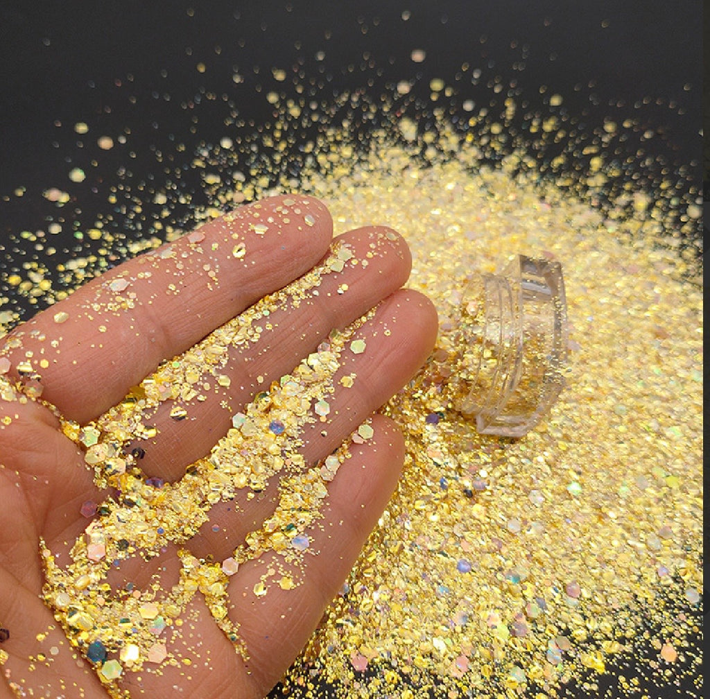 Chunky Mix Glitter, Citrine Sunset
