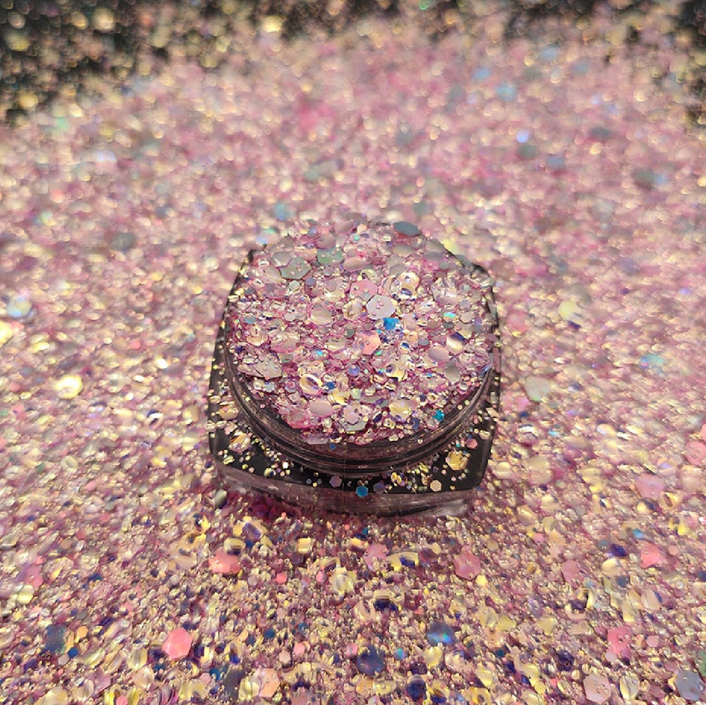 Chunky Mix Glitter, Bollywood Blush