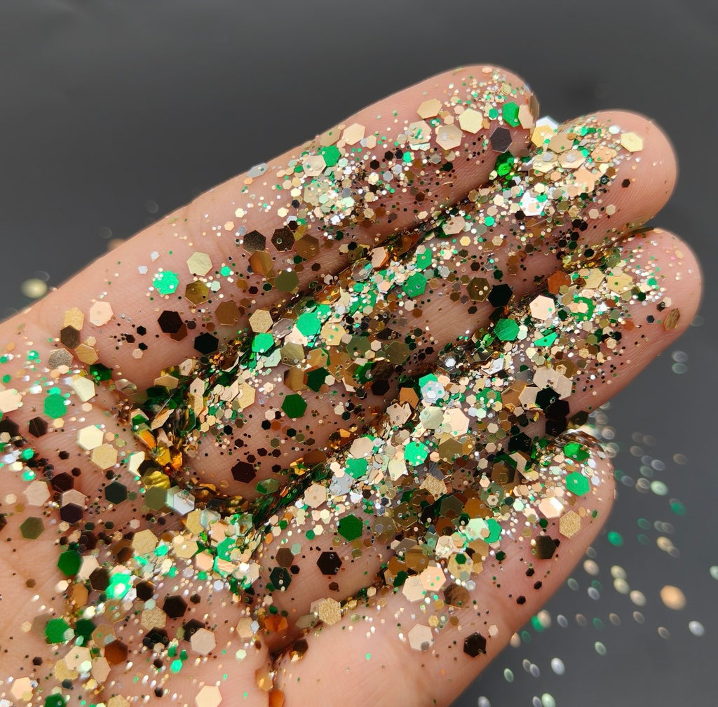Chunky Mix Glitter, Gridiron Gold