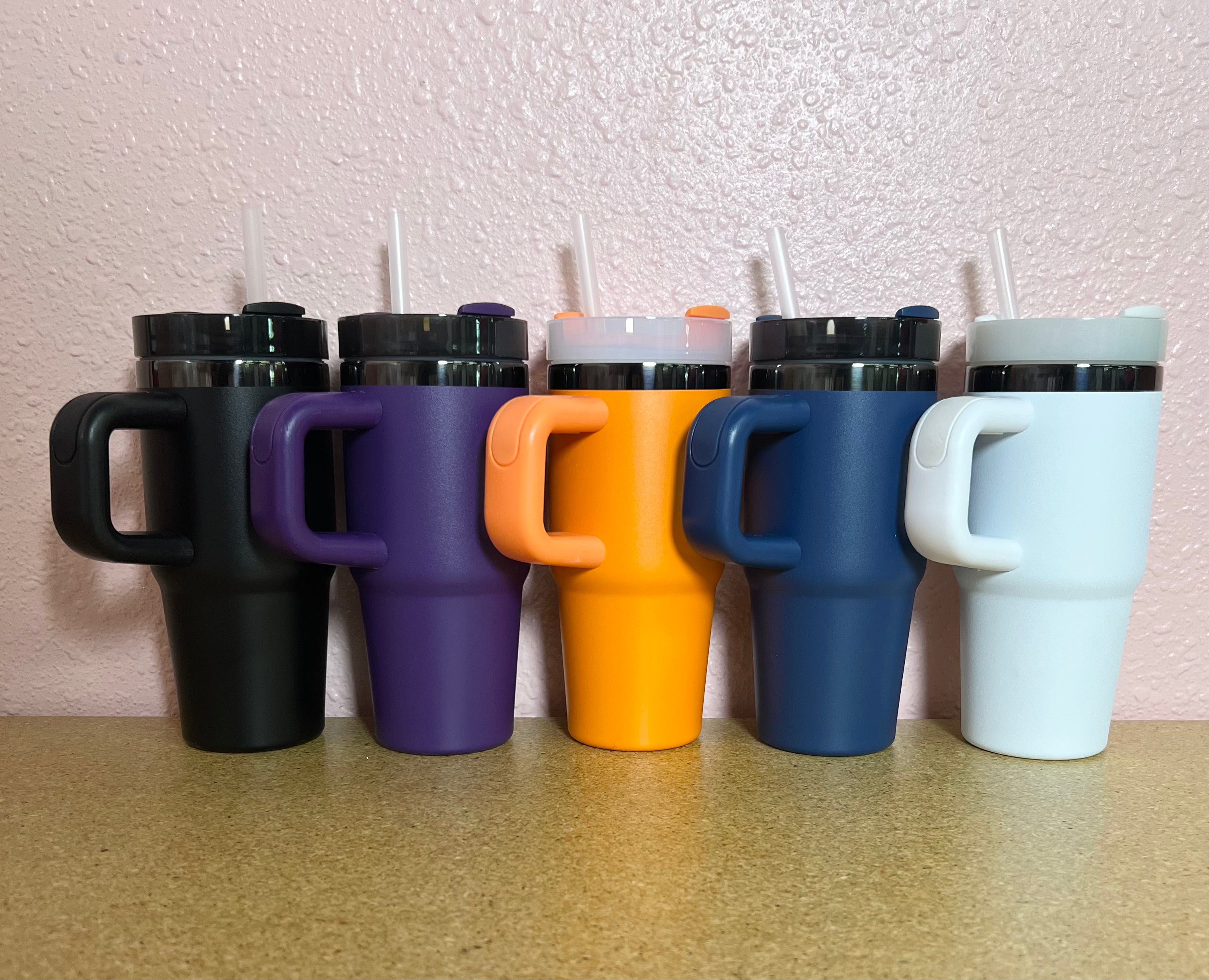 14 oz Black Plated Stainless Steel Tumbler, Assorted Colors