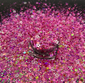 Chunky Mix Glitter, Flower Power