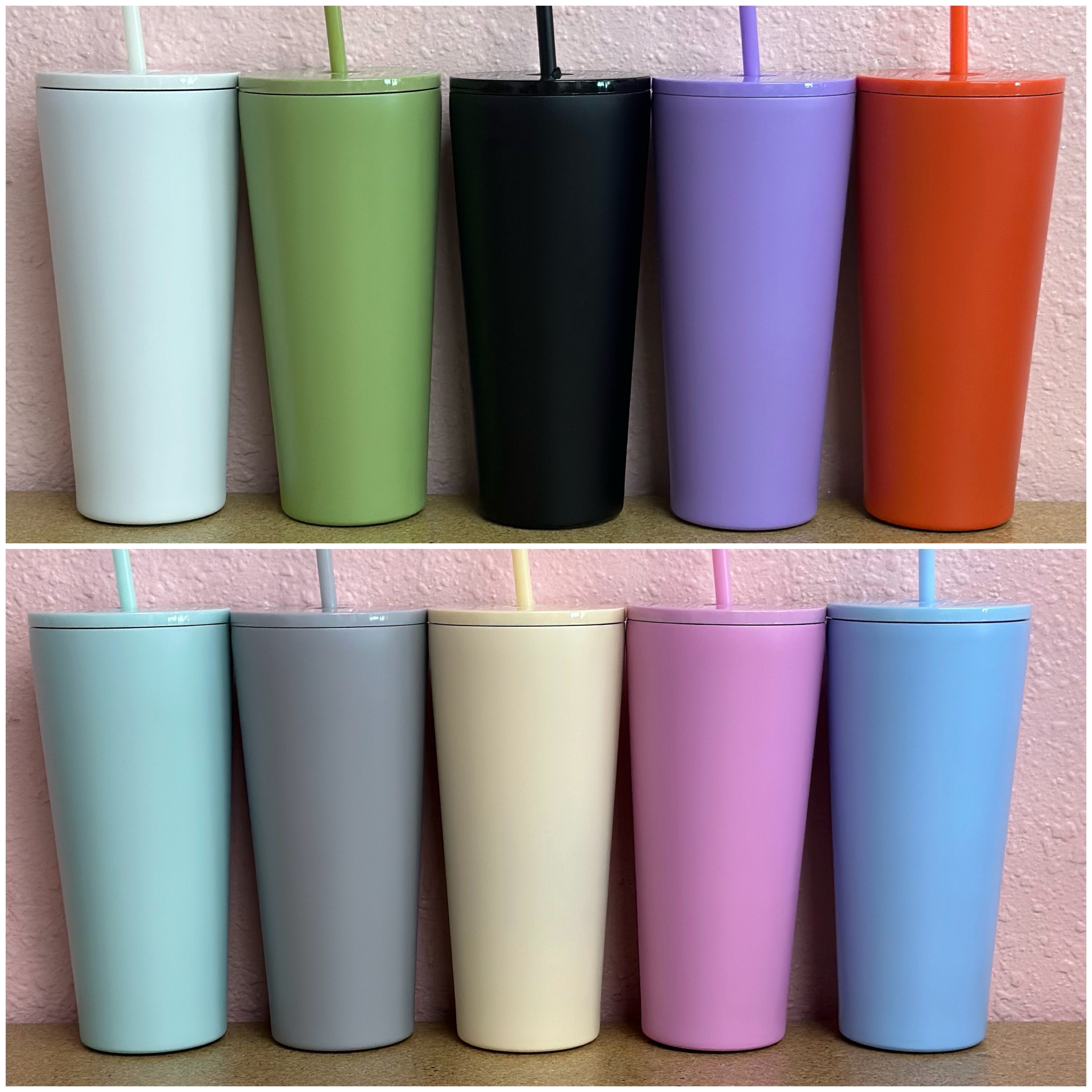 24 oz Classic Stainless Steel Tumbler W/Flat Lid