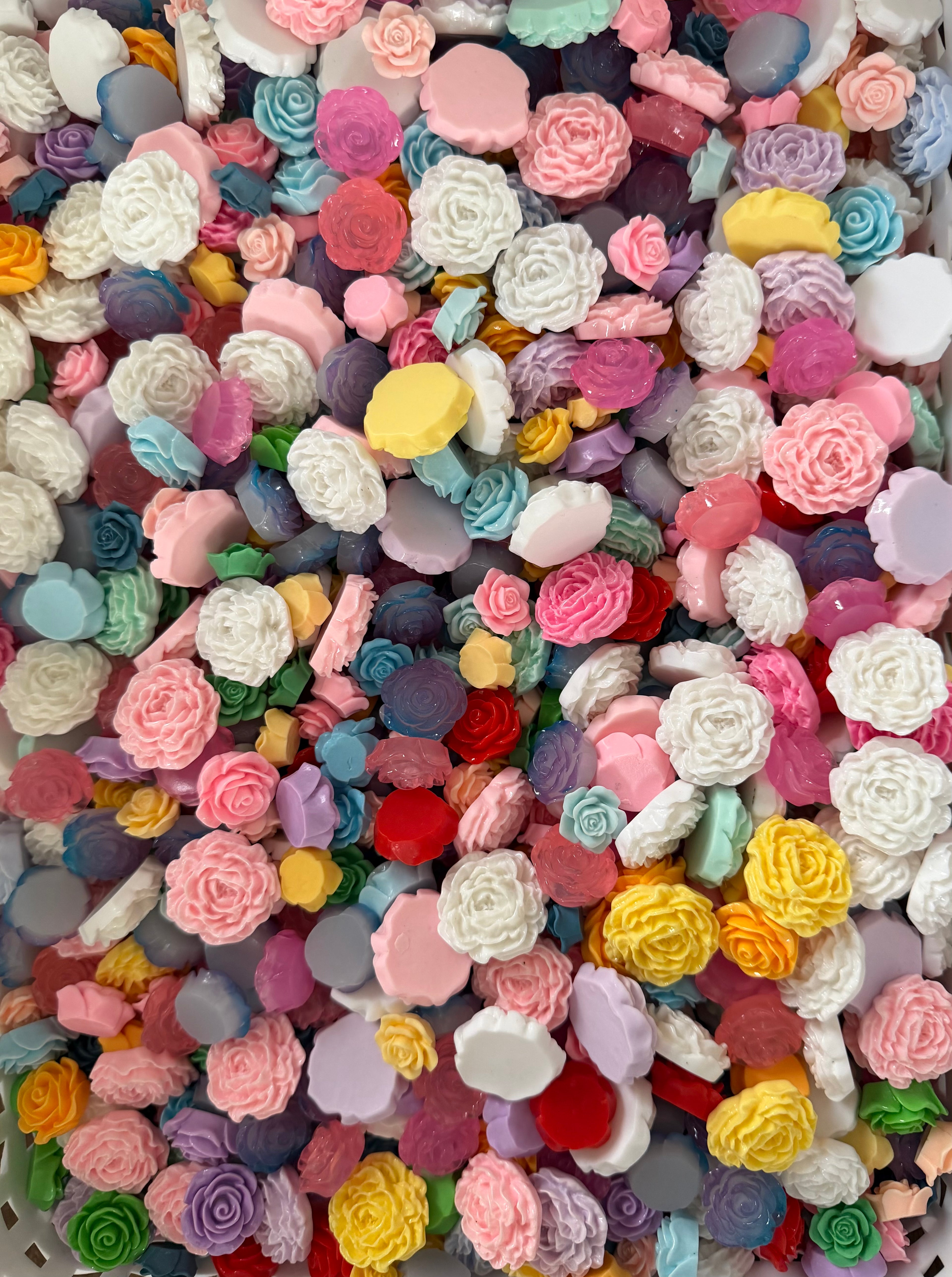 Wildflower Wednesday- Flat Back Flower & Charm Mixes, Assorted Colors