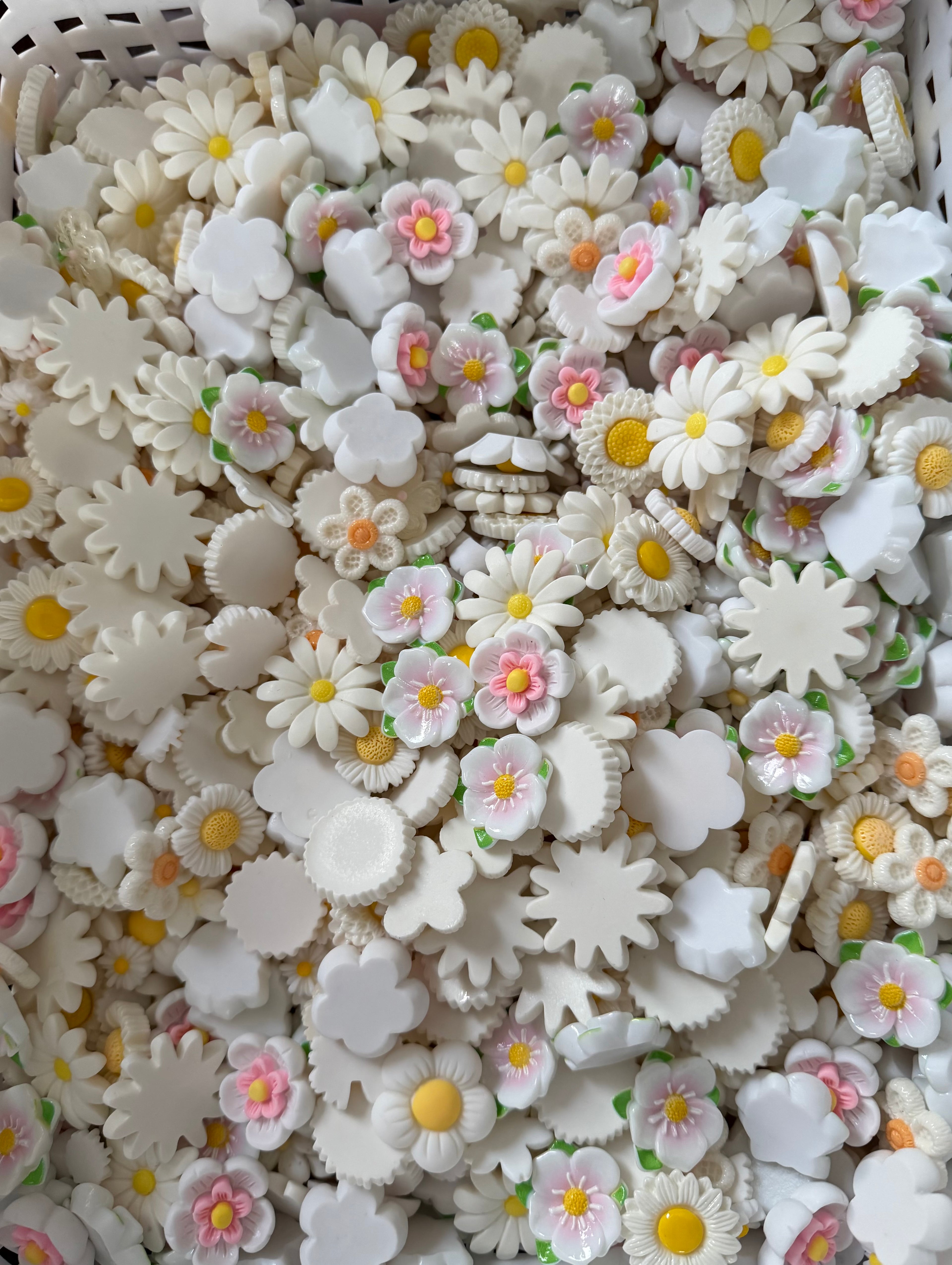 Wildflower Wednesday- Flat Back Flower & Charm Mixes, Assorted Colors