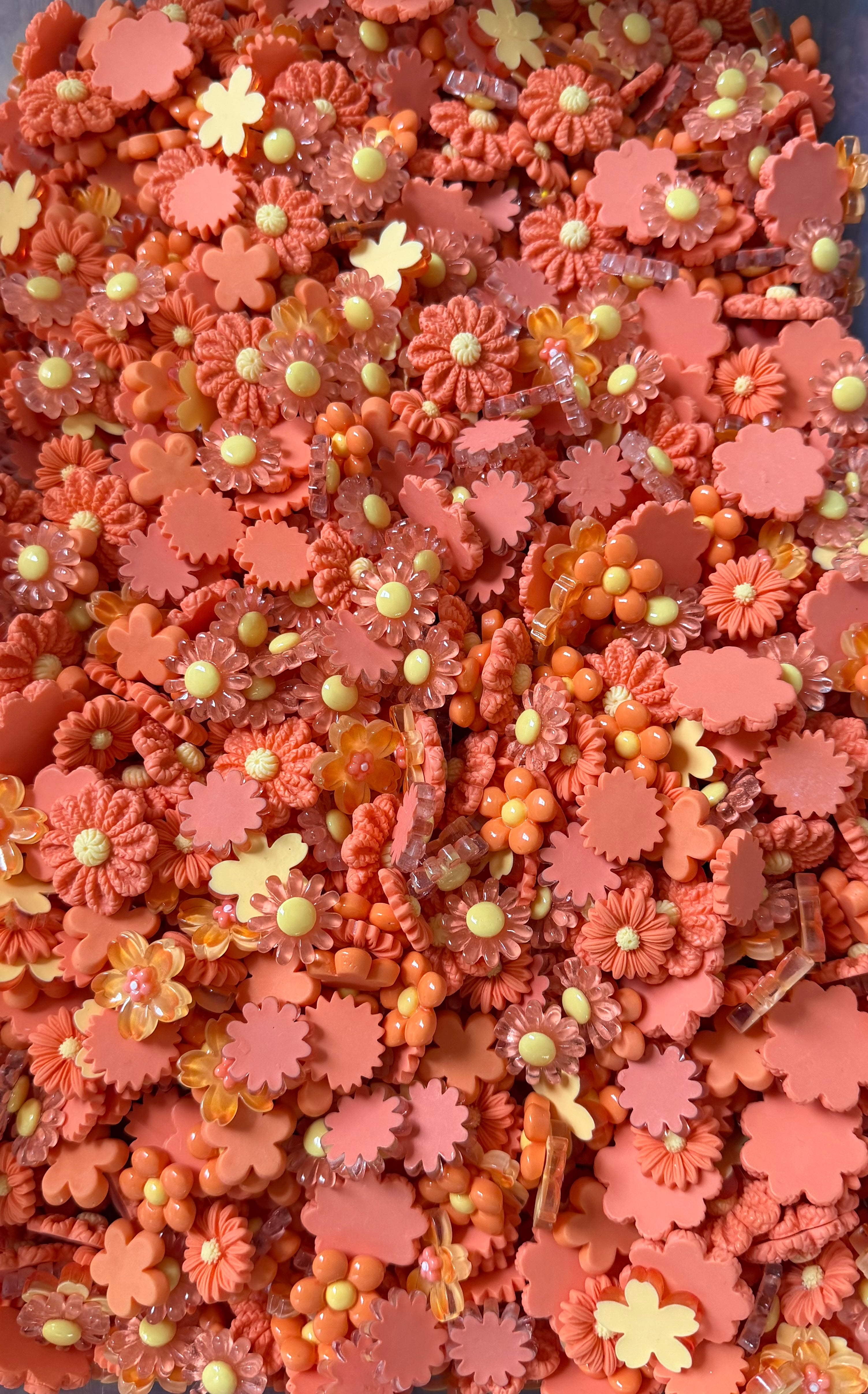 Wildflower Wednesday- Flat Back Flower & Charm Mixes, Assorted Colors