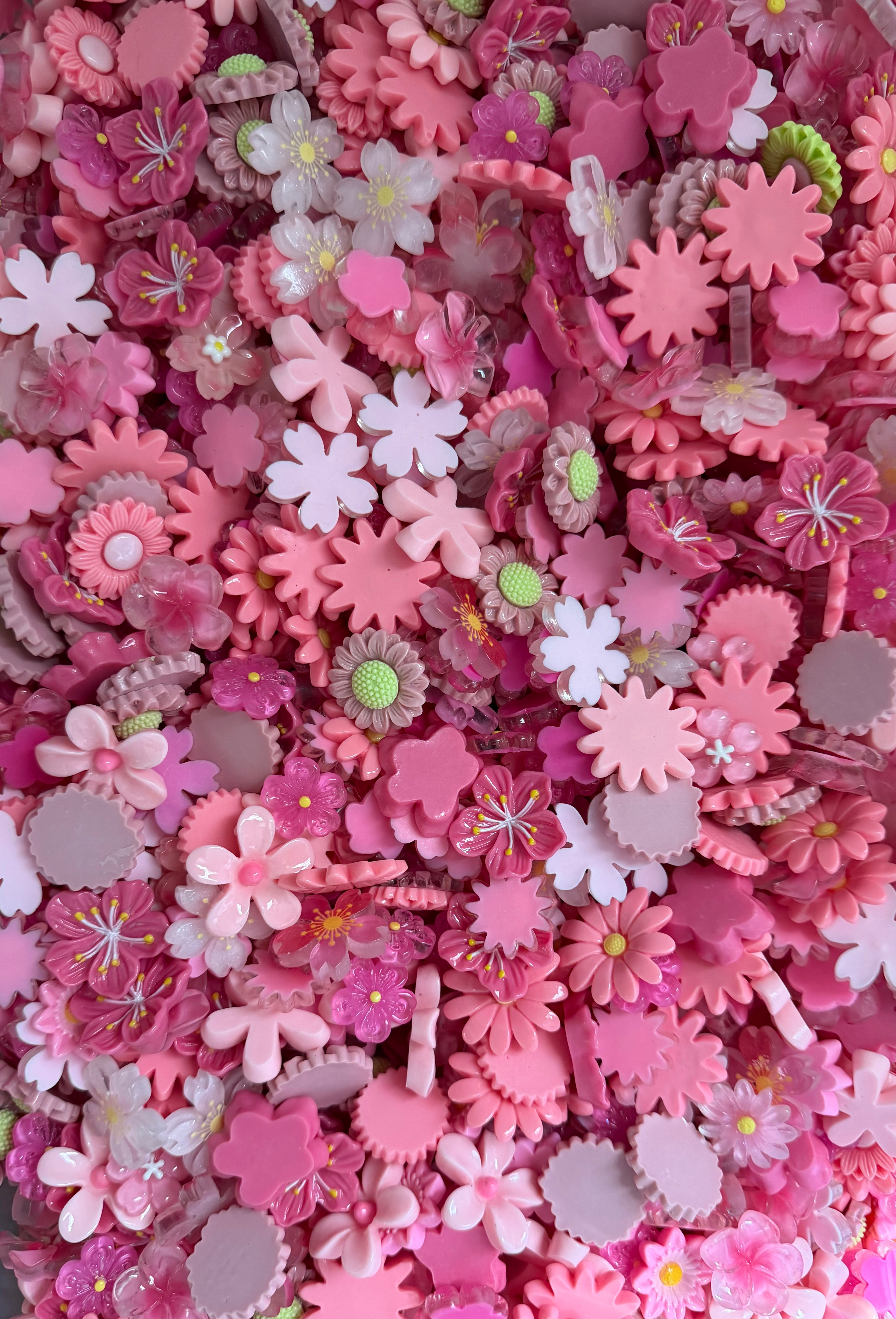 Wildflower Wednesday- Flat Back Flower & Charm Mixes, Assorted Colors