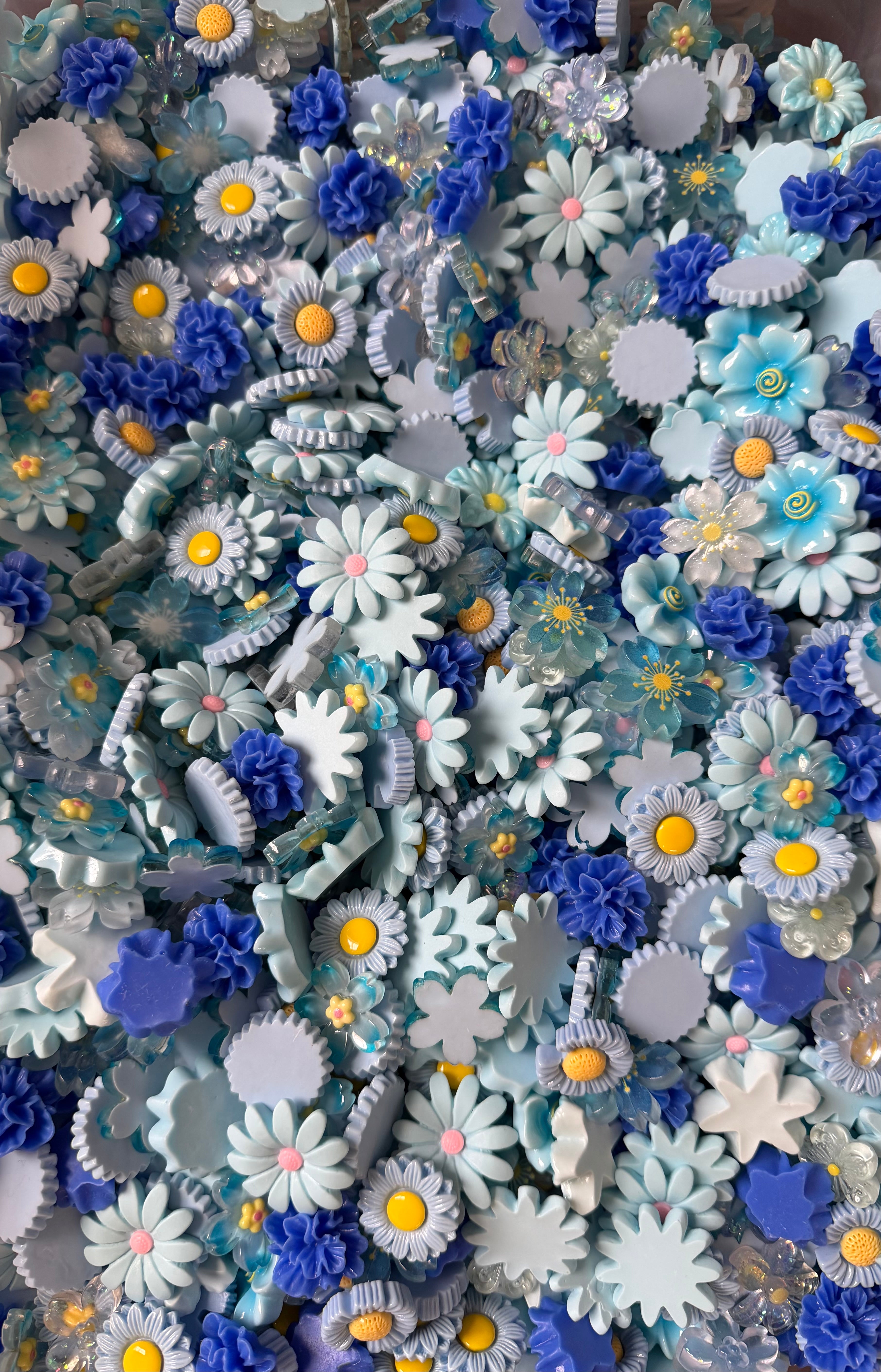 Wildflower Wednesday- Flat Back Flower & Charm Mixes, Assorted Colors