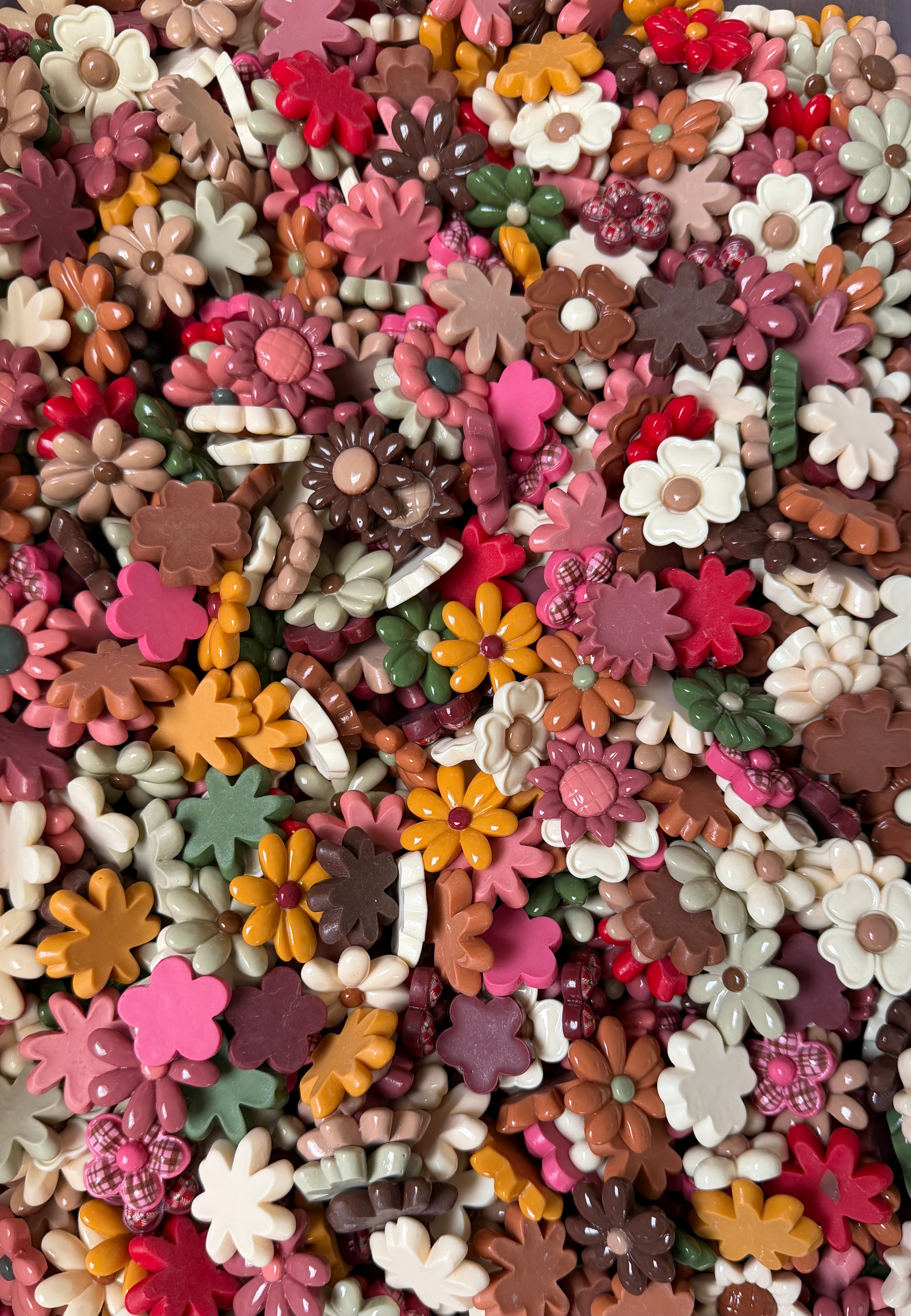 Wildflower Wednesday- Flat Back Flower & Charm Mixes, Assorted Colors