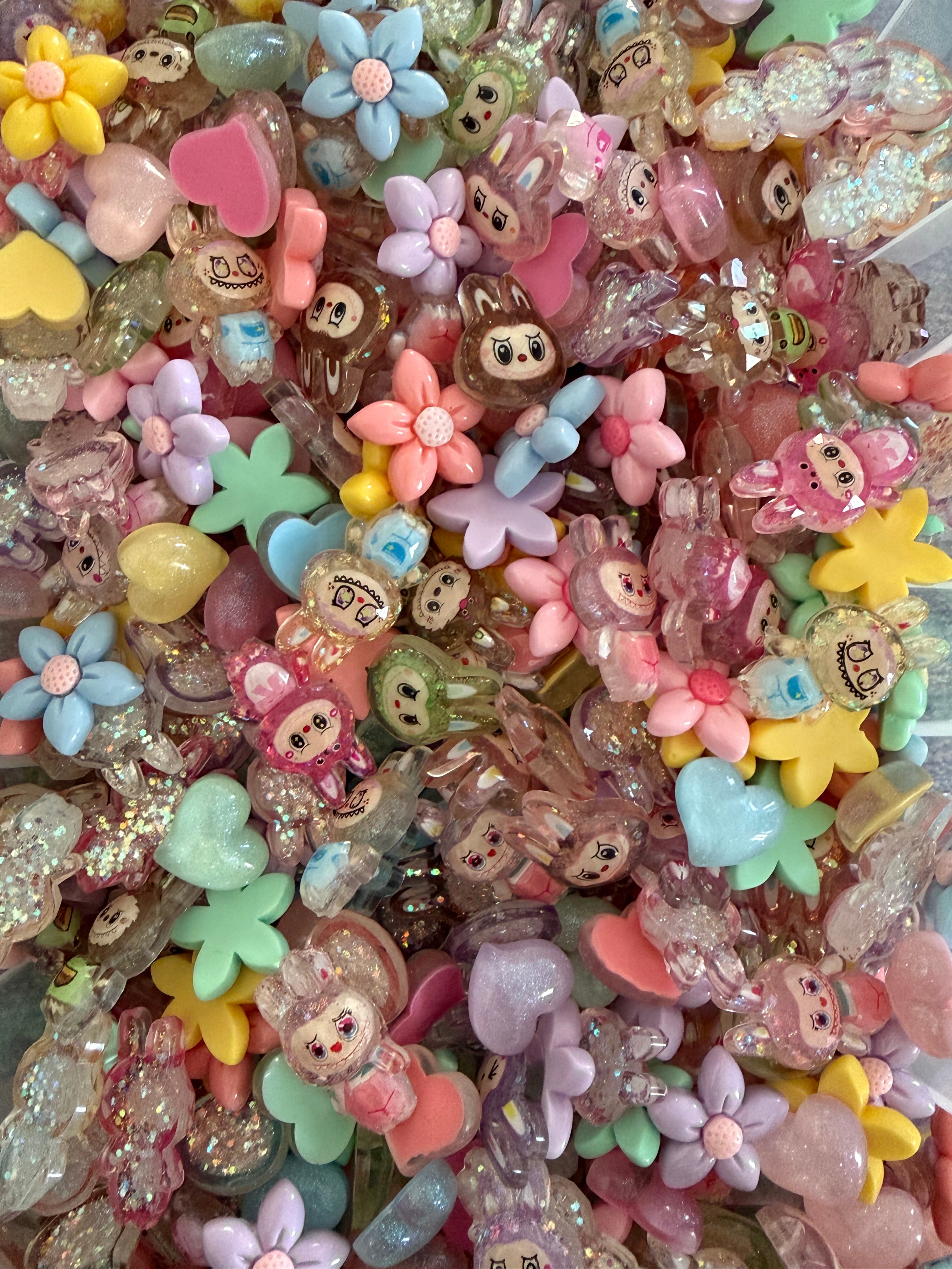 Wildflower Wednesday- Flat Back Flower & Charm Mixes, Assorted Colors