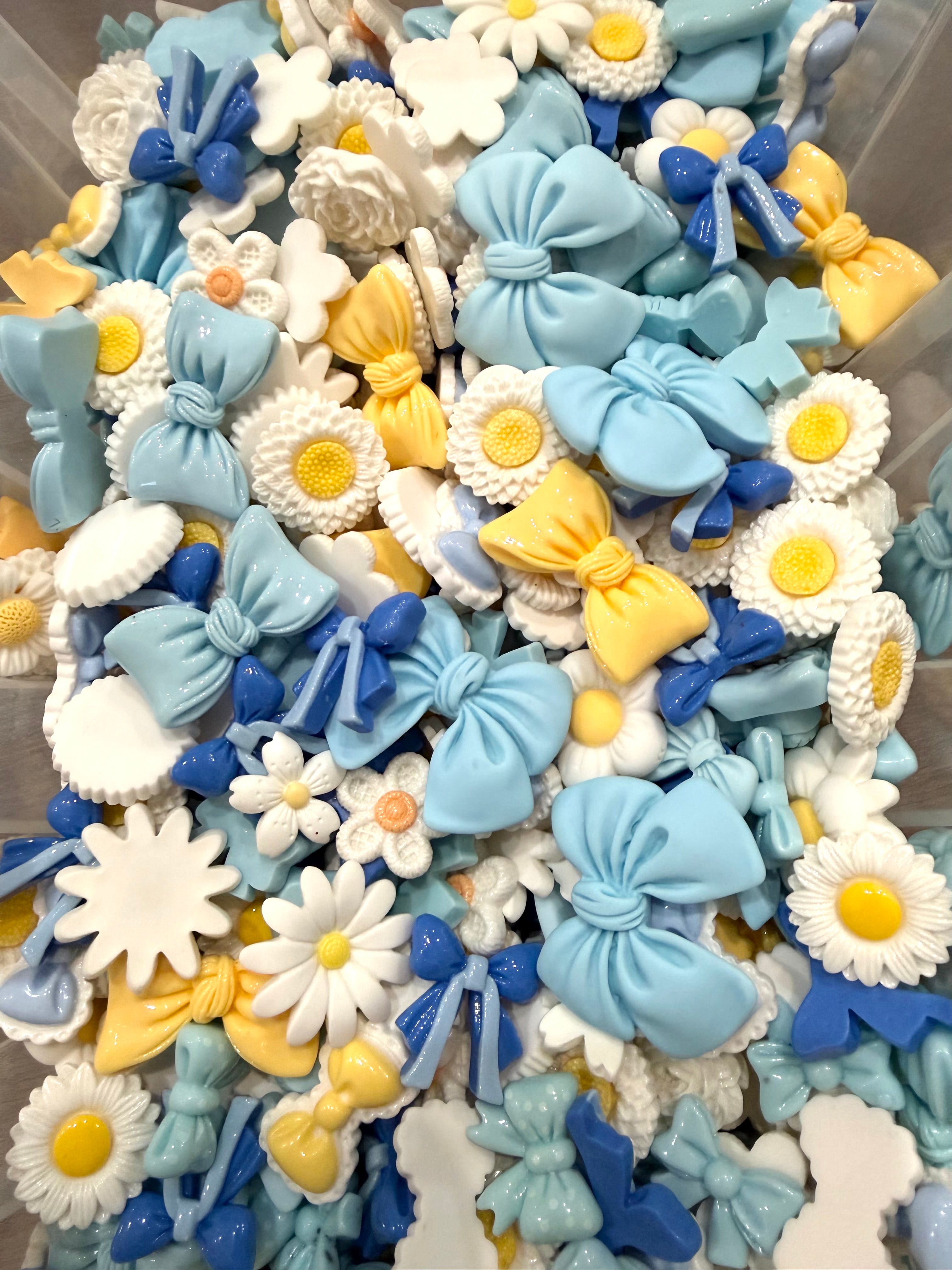 Wildflower Wednesday- Flat Back Flower & Charm Mixes, Assorted Colors