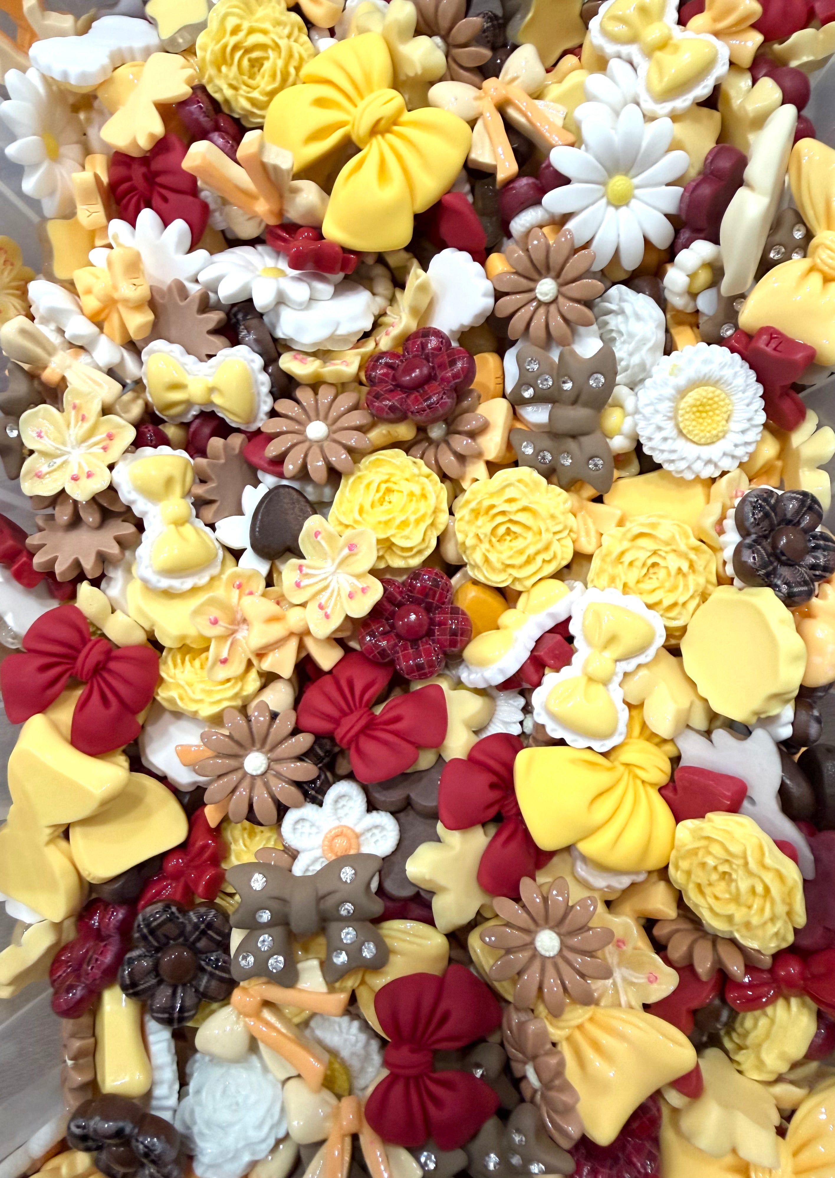 Wildflower Wednesday- Flat Back Flower & Charm Mixes, Assorted Colors