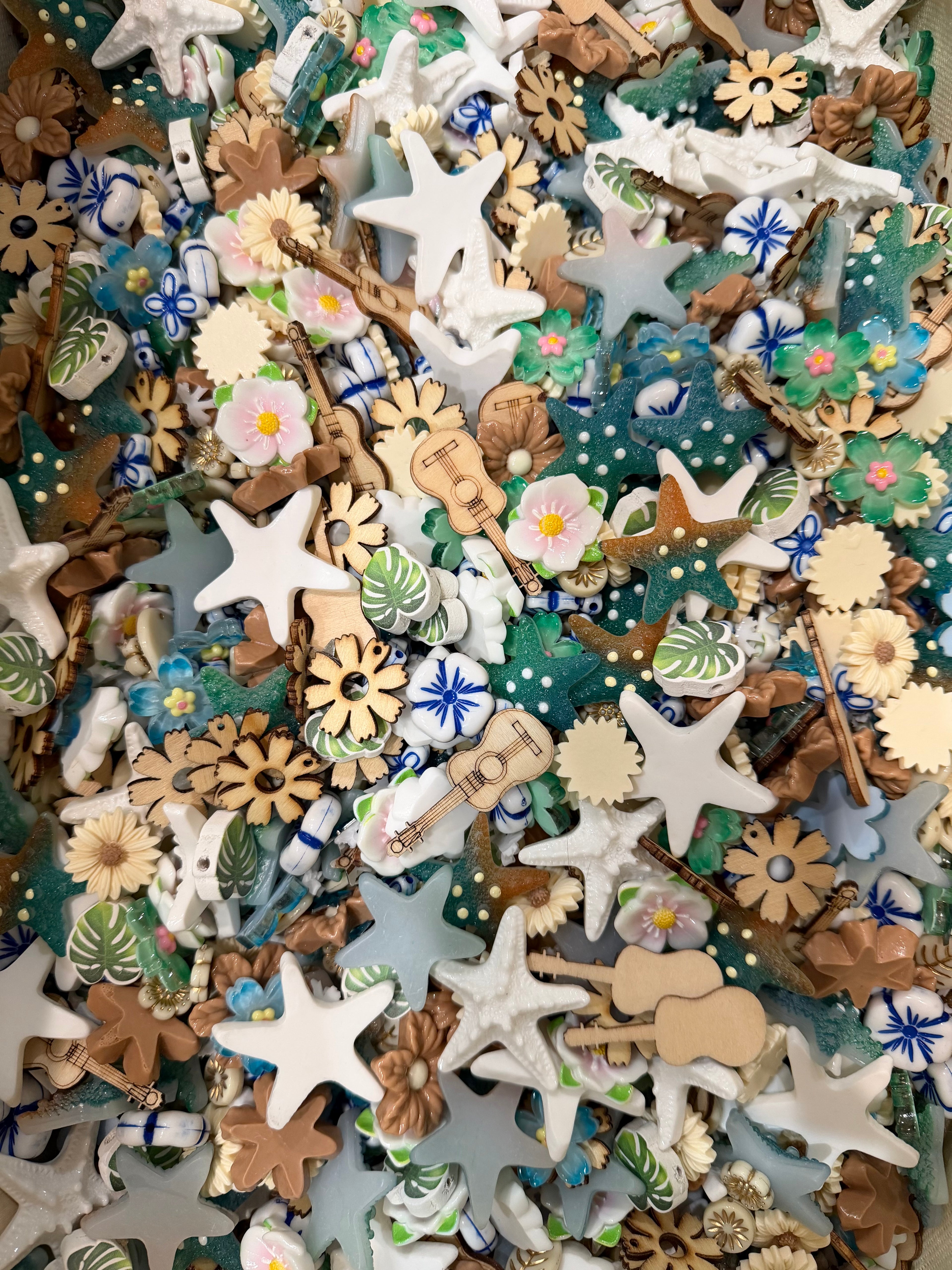 Wildflower Wednesday- Flat Back Flower & Charm Mixes, Assorted Colors