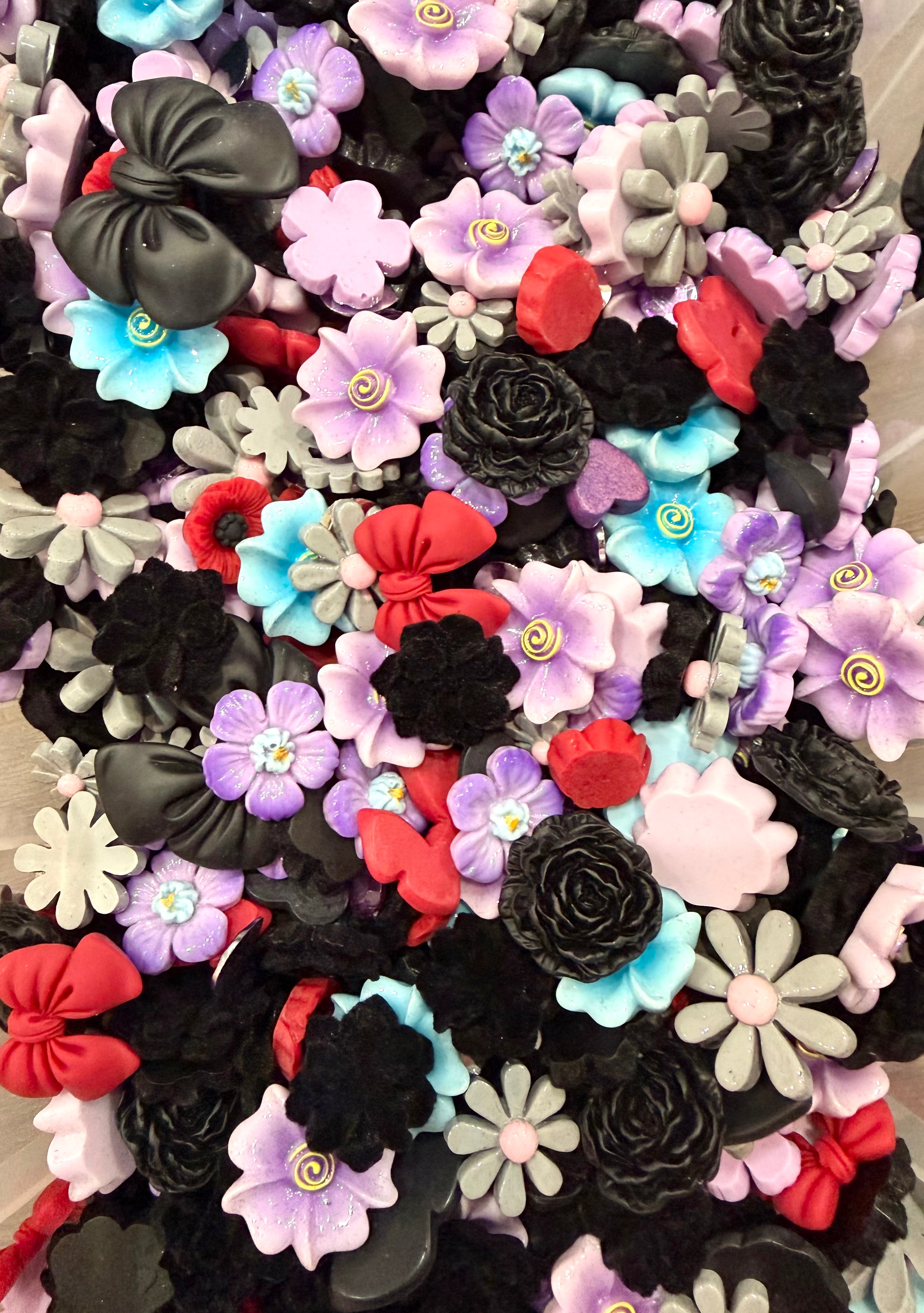 Wildflower Wednesday- Flat Back Flower & Charm Mixes, Assorted Colors