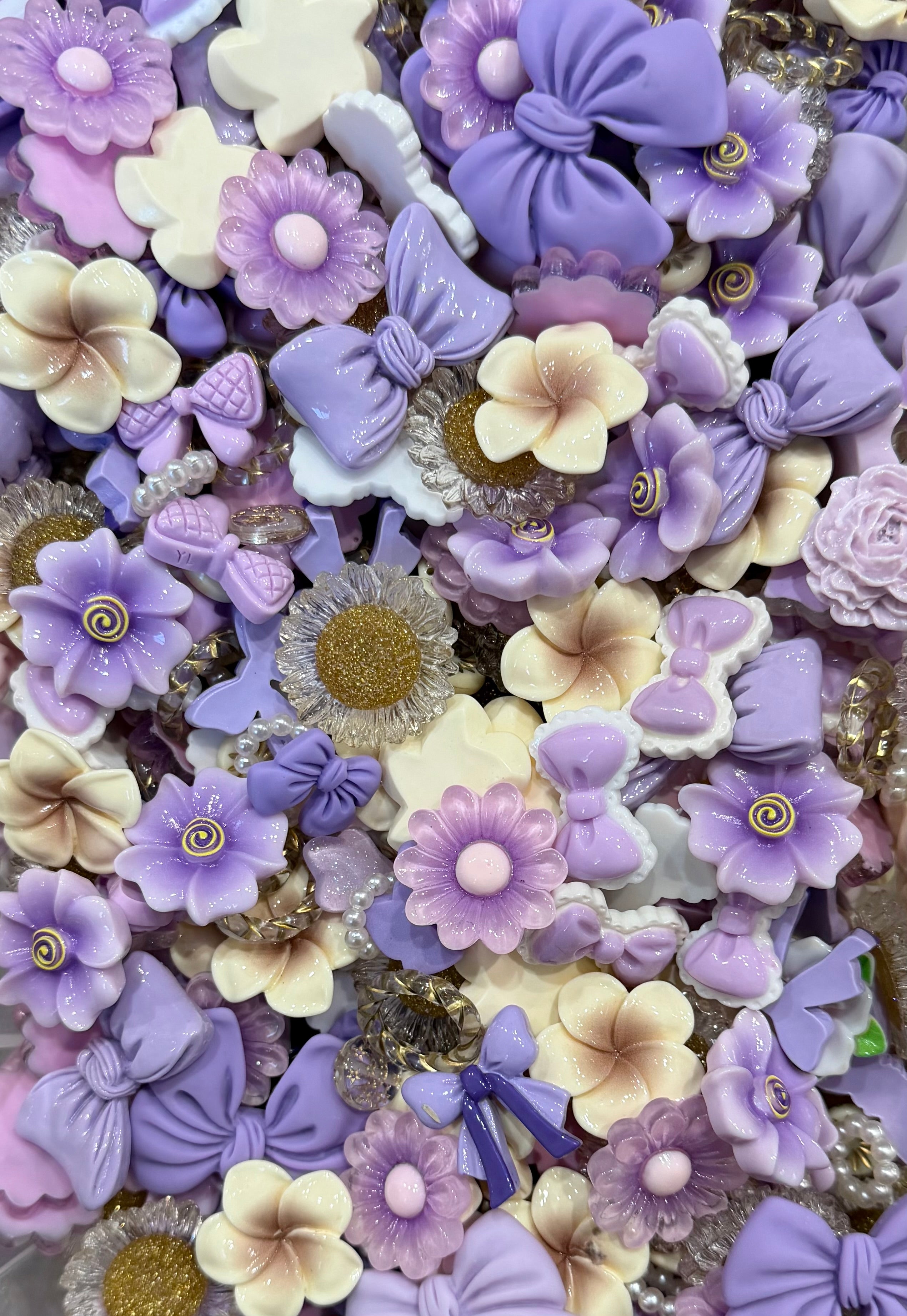 Wildflower Wednesday- Flat Back Flower & Charm Mixes, Assorted Colors