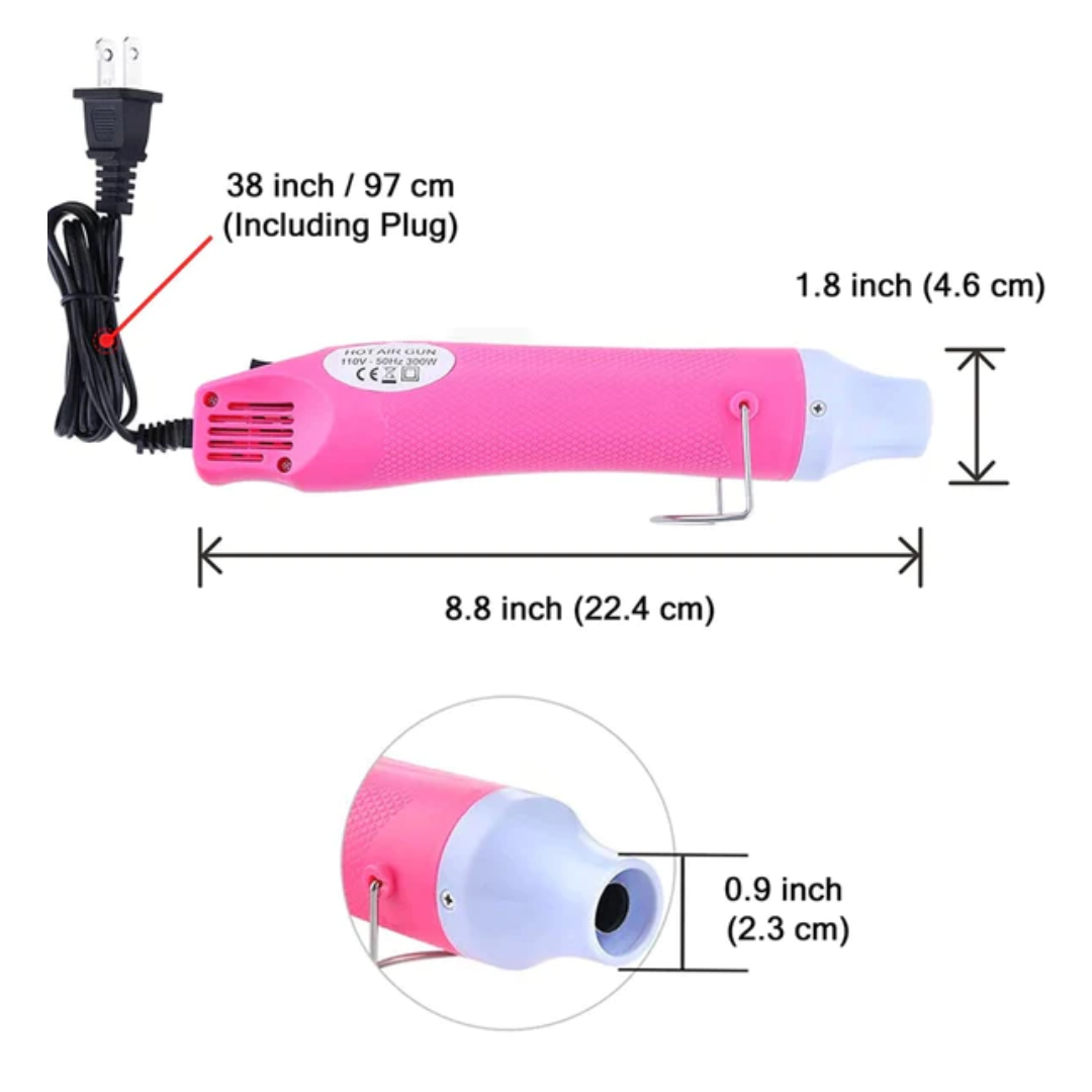 Crafting Heat Gun/Tool, 110V Pink